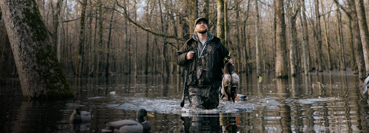 Waxed canvas for duck hunting