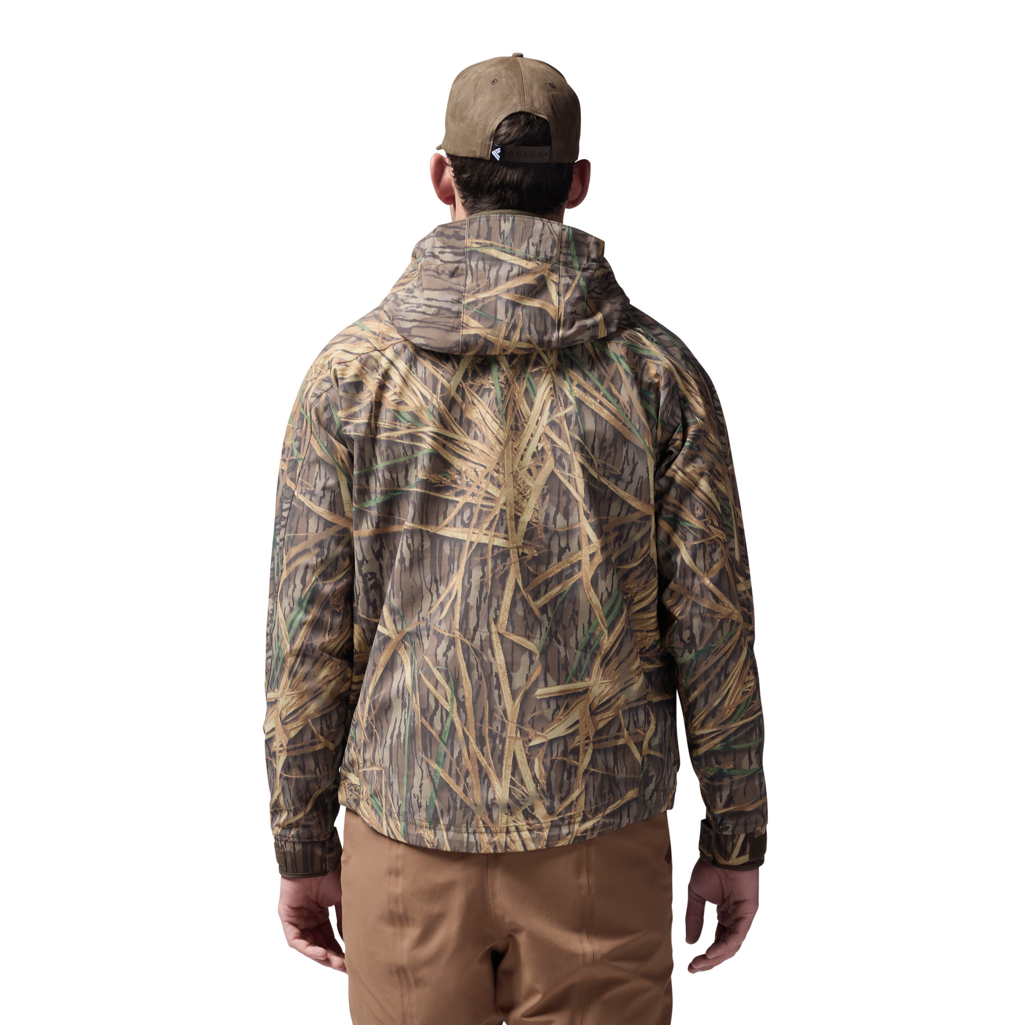Hydro-Lok Shell Jacket in Mossy Oak Original Shadow Grass, on model #mossy_oak_original_shadow_grass