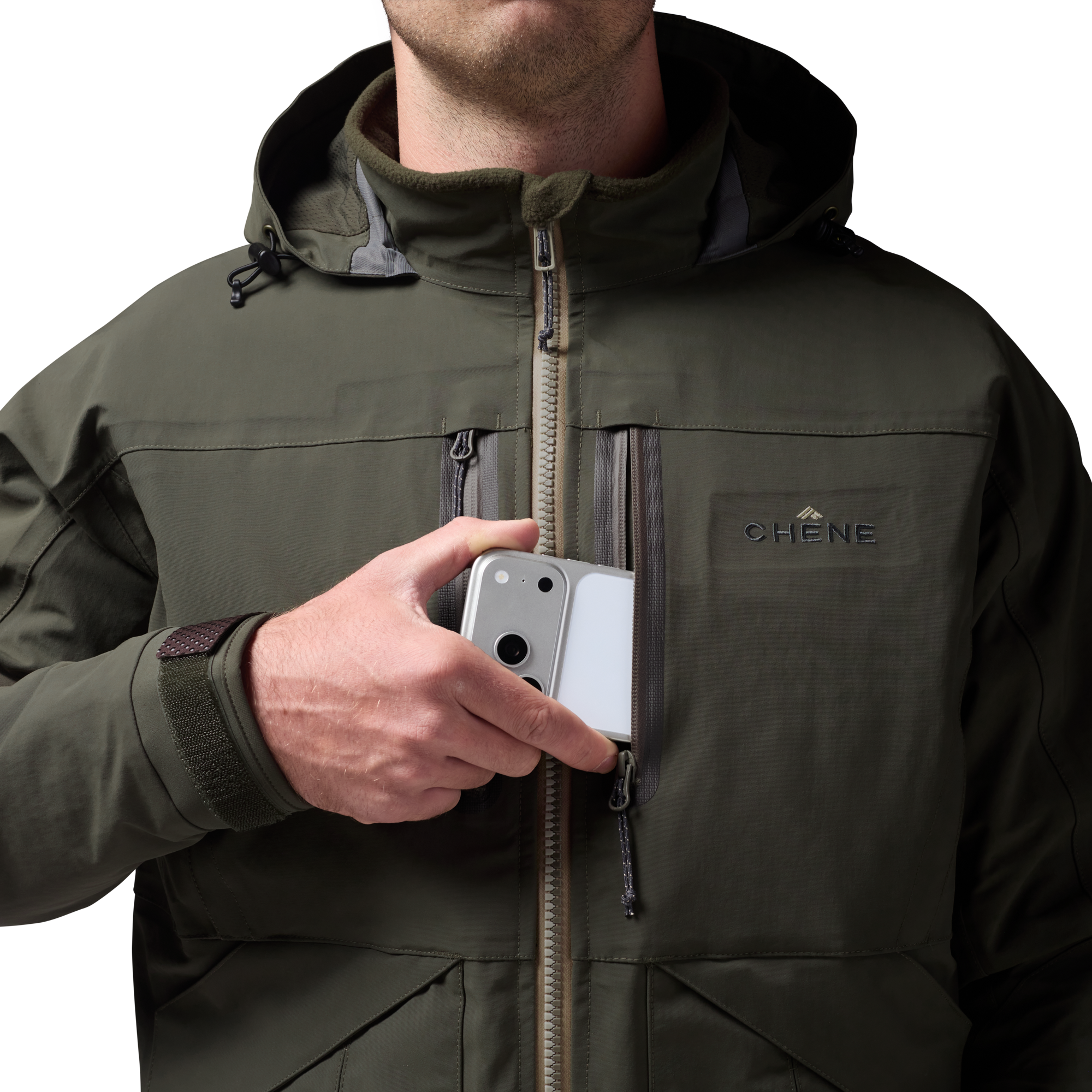 Hydro-Lok Insulated Jacket in Cypress, on model #cypress