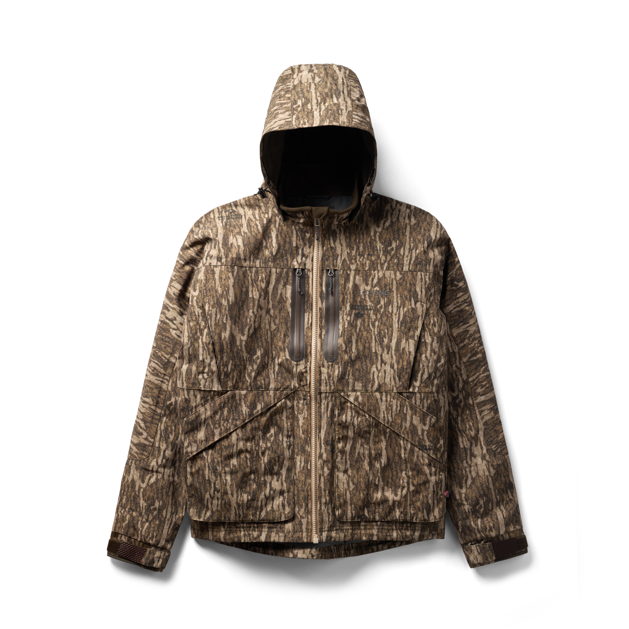 Hydro-Lok Insulated Jacket in Mossy Oak Bottomland, flat lay #mossy_oak_bottomland