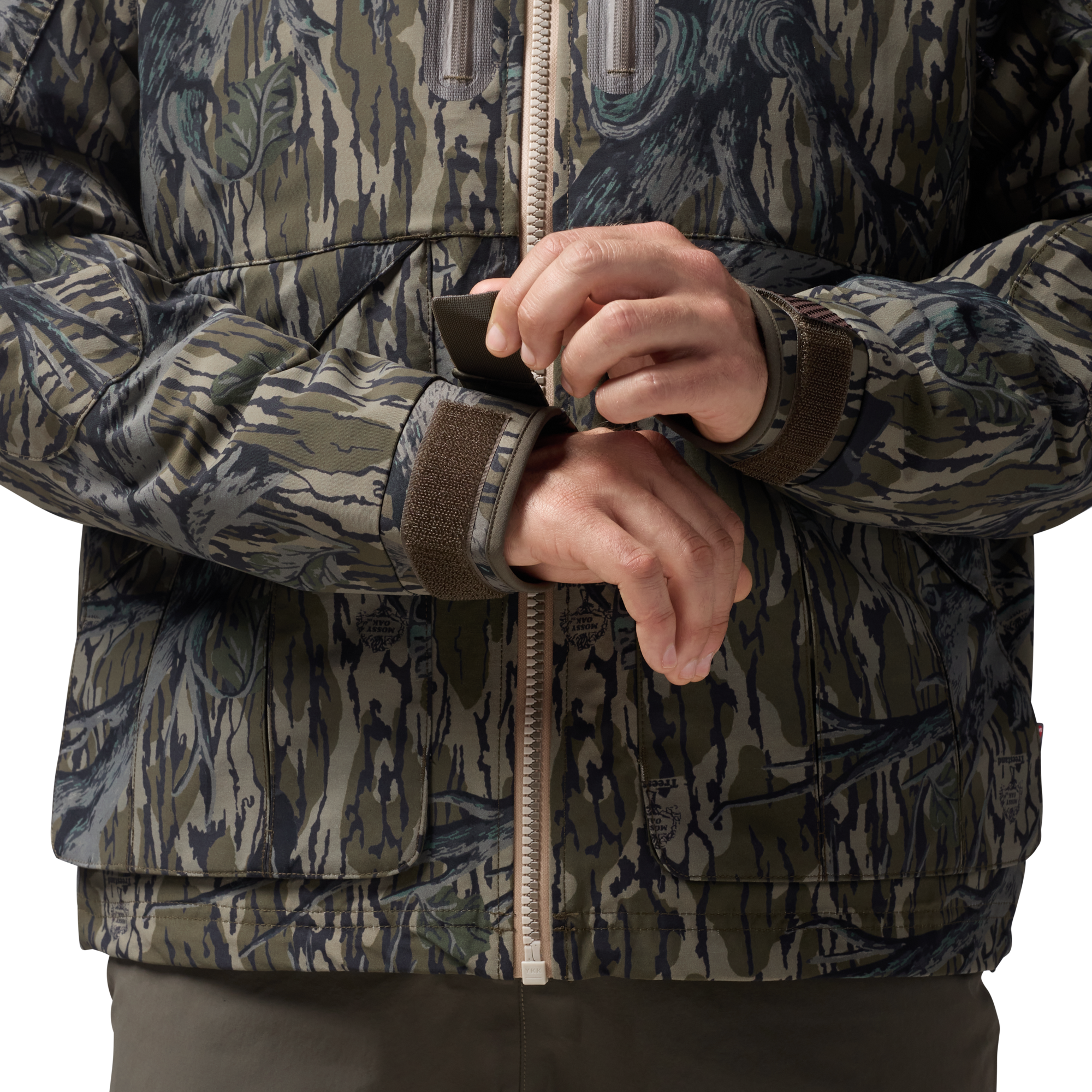 Hydro-Lok Insulated Jacket in Mossy Oak Original Treestand, on model #mossy_oak_original_treestand