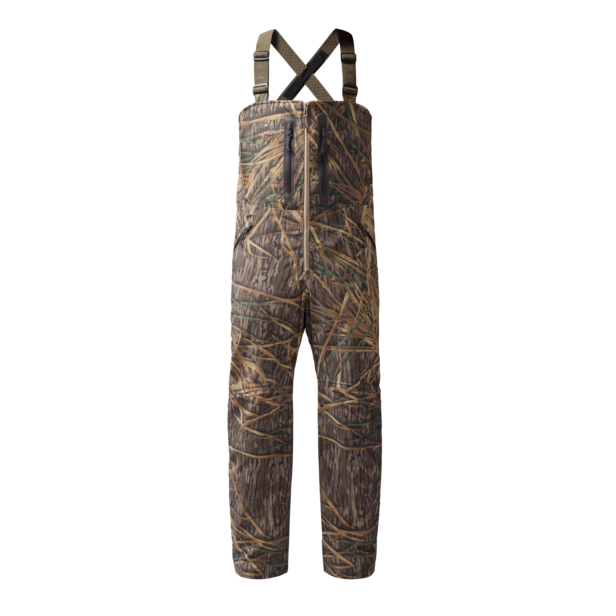 Hydro-Lok Field Bib in Mossy Oak Original Shadow Grass, front view #mossy_oak_original_shadow_grass