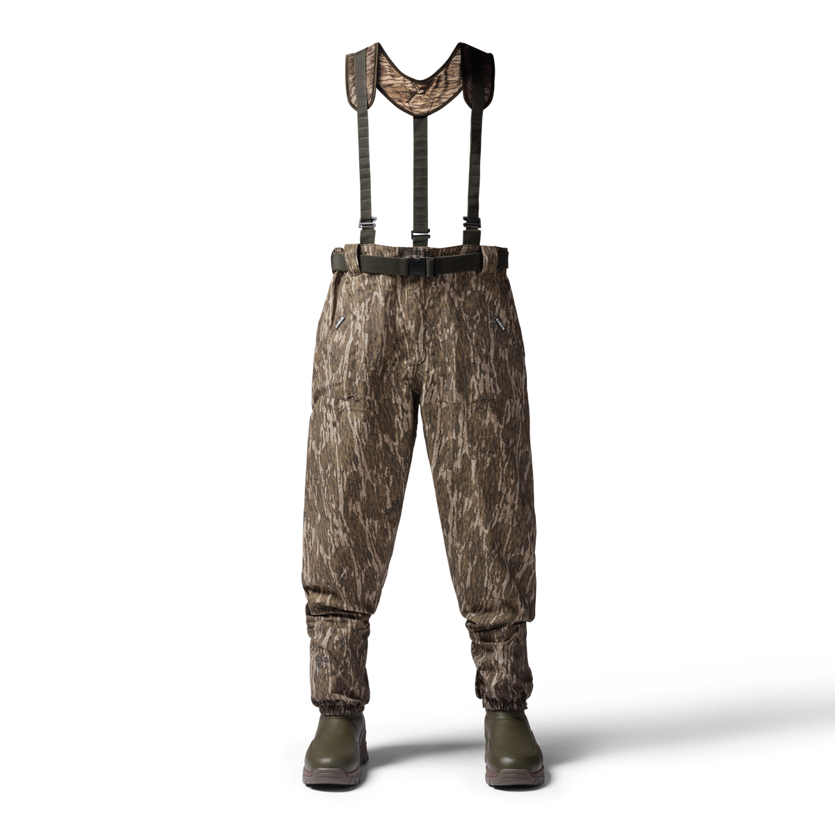 2S Wading Pant in Mossy Oak Bottomland, front view #mossy_oak_bottomland