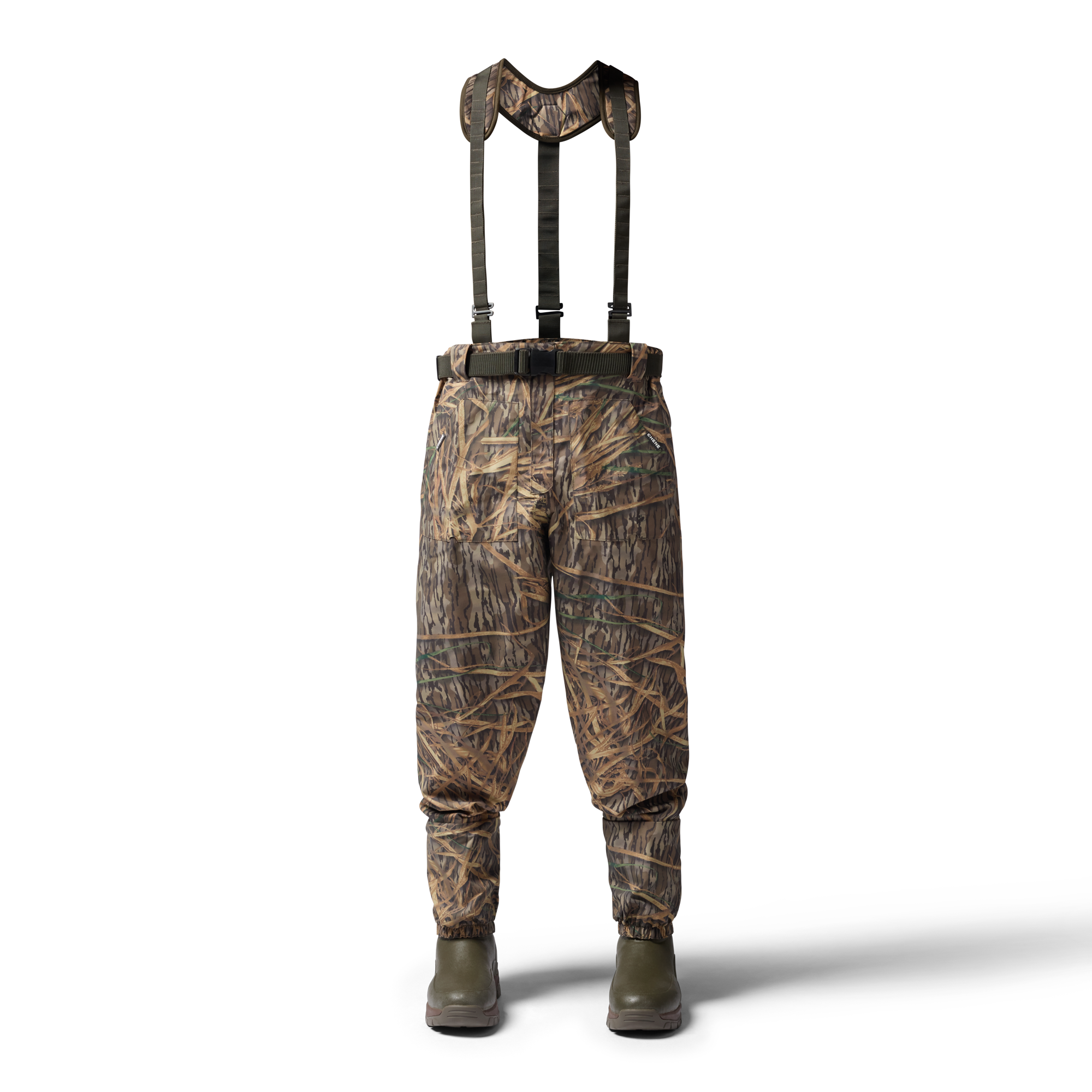 2S Wading Pant in Mossy Oak Original Shadow Grass, front view #mossy_oak_original_shadow_grass