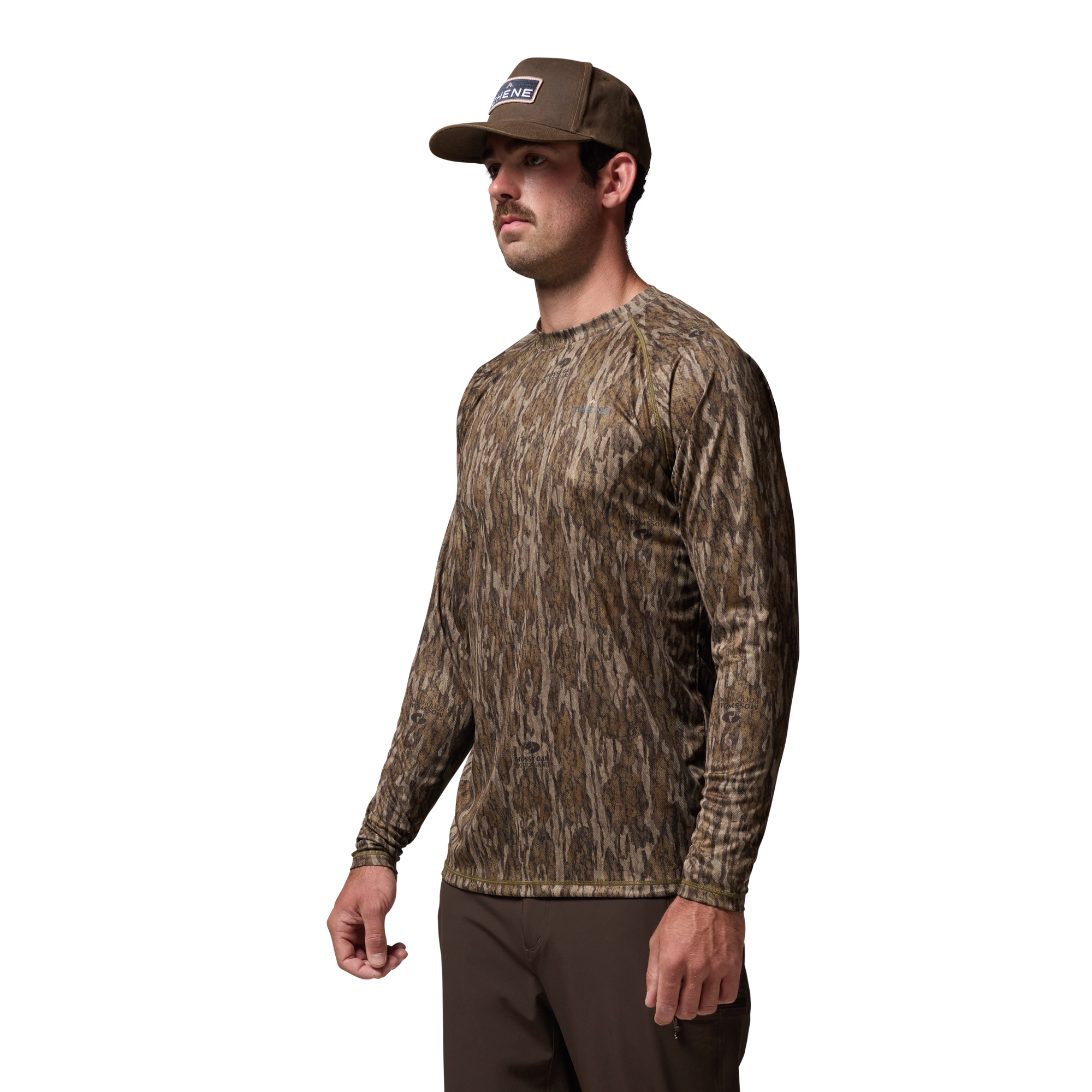 Vale 105 Synthetic Crew L/S in Mossy Oak Original Treestand, on model #mossy_oak_original_treestand