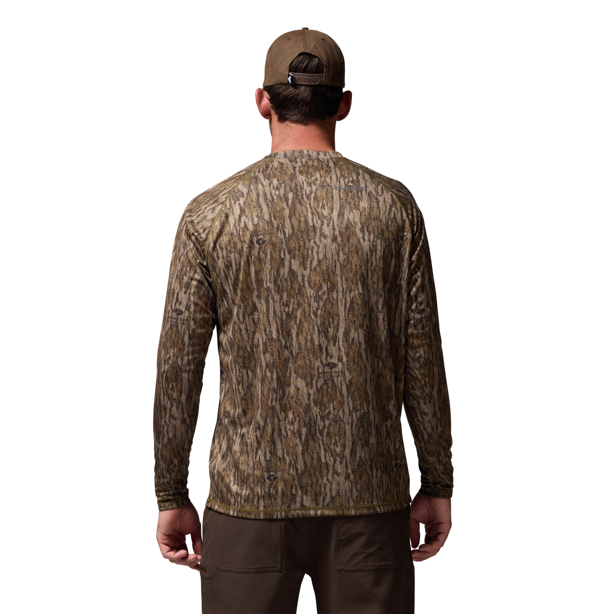 Vale 105 Synthetic Crew L/S in Mossy Oak Original Treestand, on model #mossy_oak_original_treestand
