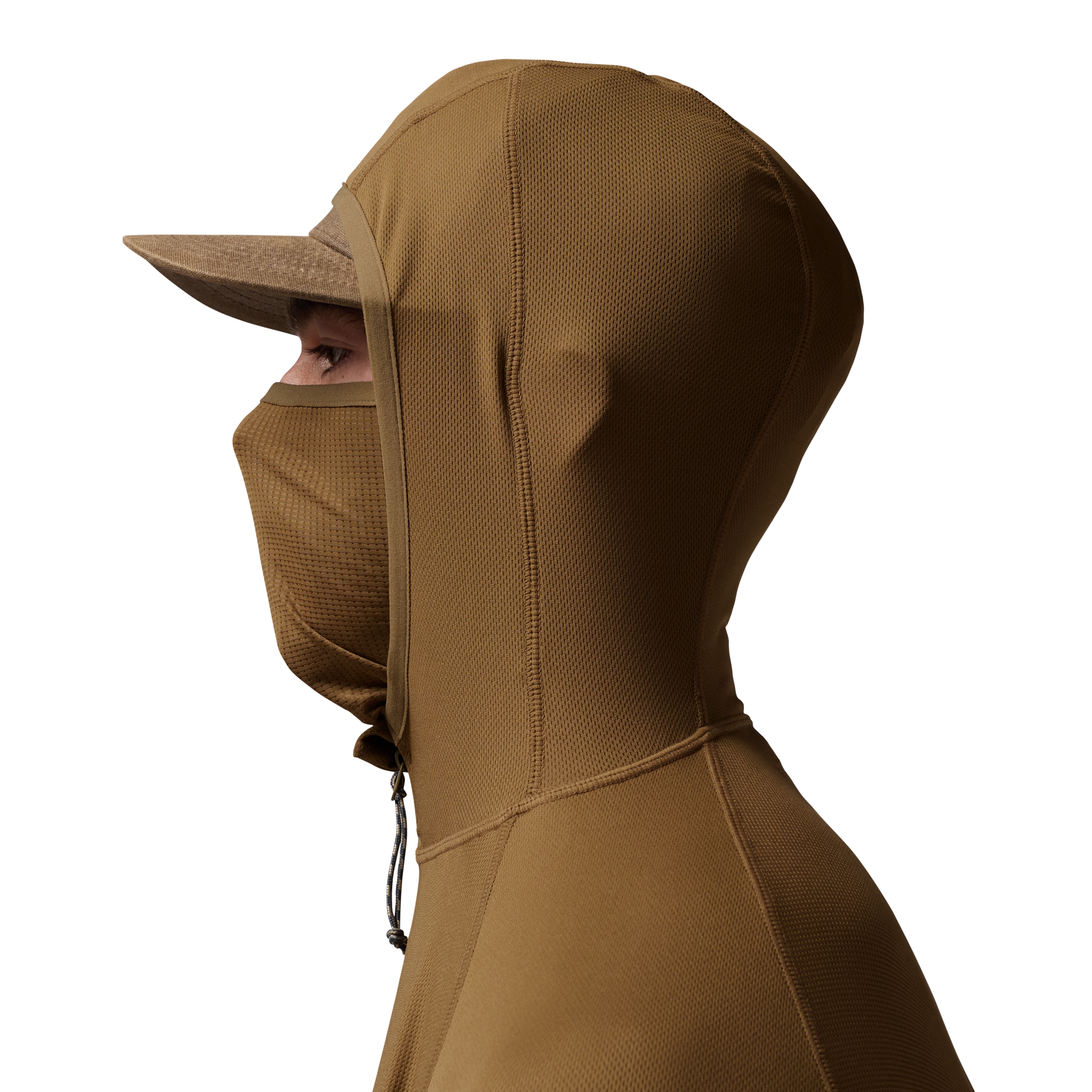 Vale 105 Synthetic Hoodie in Field Khaki, on model #field_khaki