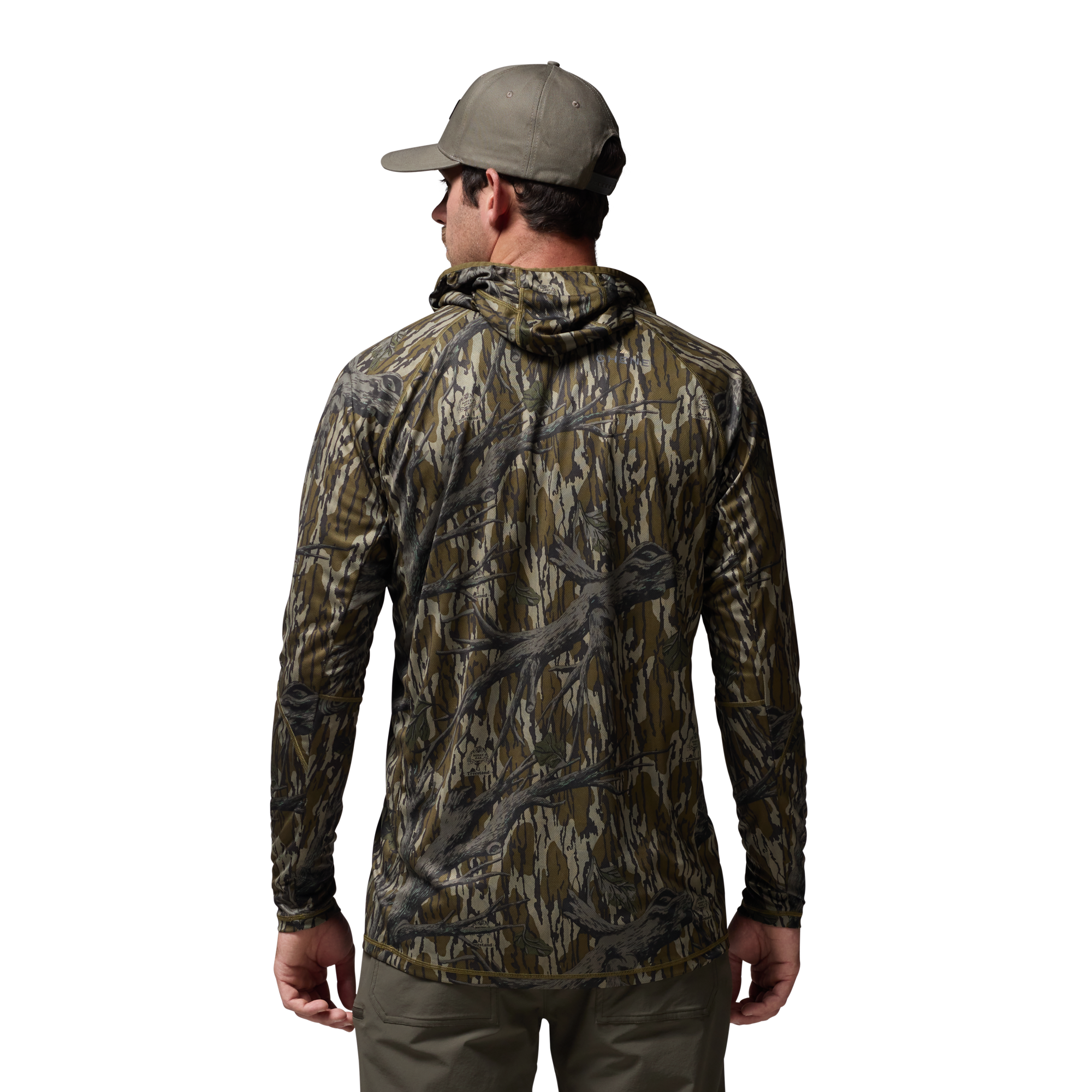 Vale 105 Synthetic Hoodie in Mossy Oak Original Treestand, on model #mossy_oak_original_treestand