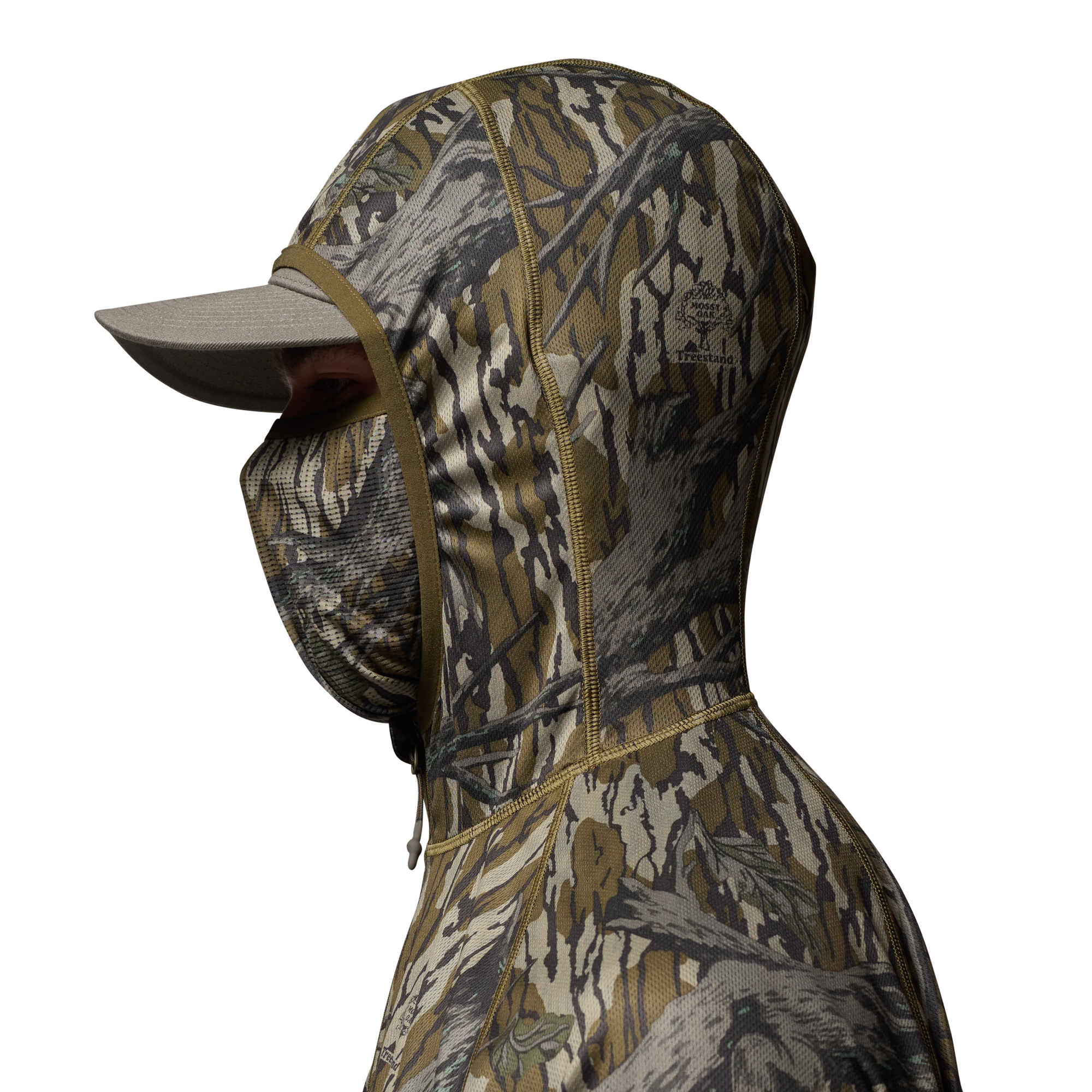 Vale 105 Synthetic Hoodie in Mossy Oak Original Treestand, on model #mossy_oak_original_treestand