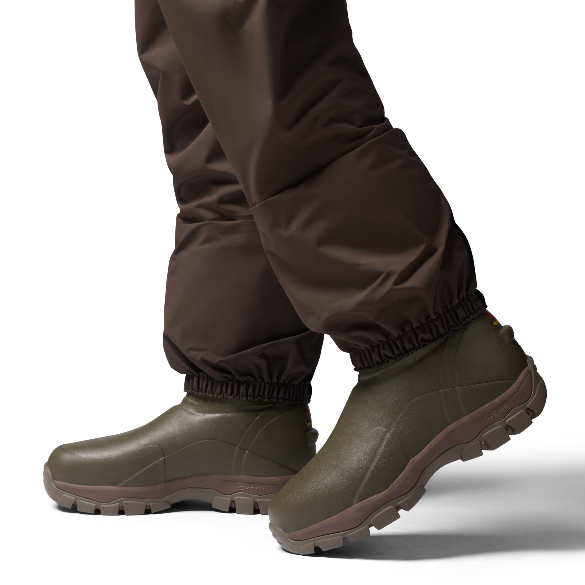 Brown 2S Wader in Brown, on model #brown