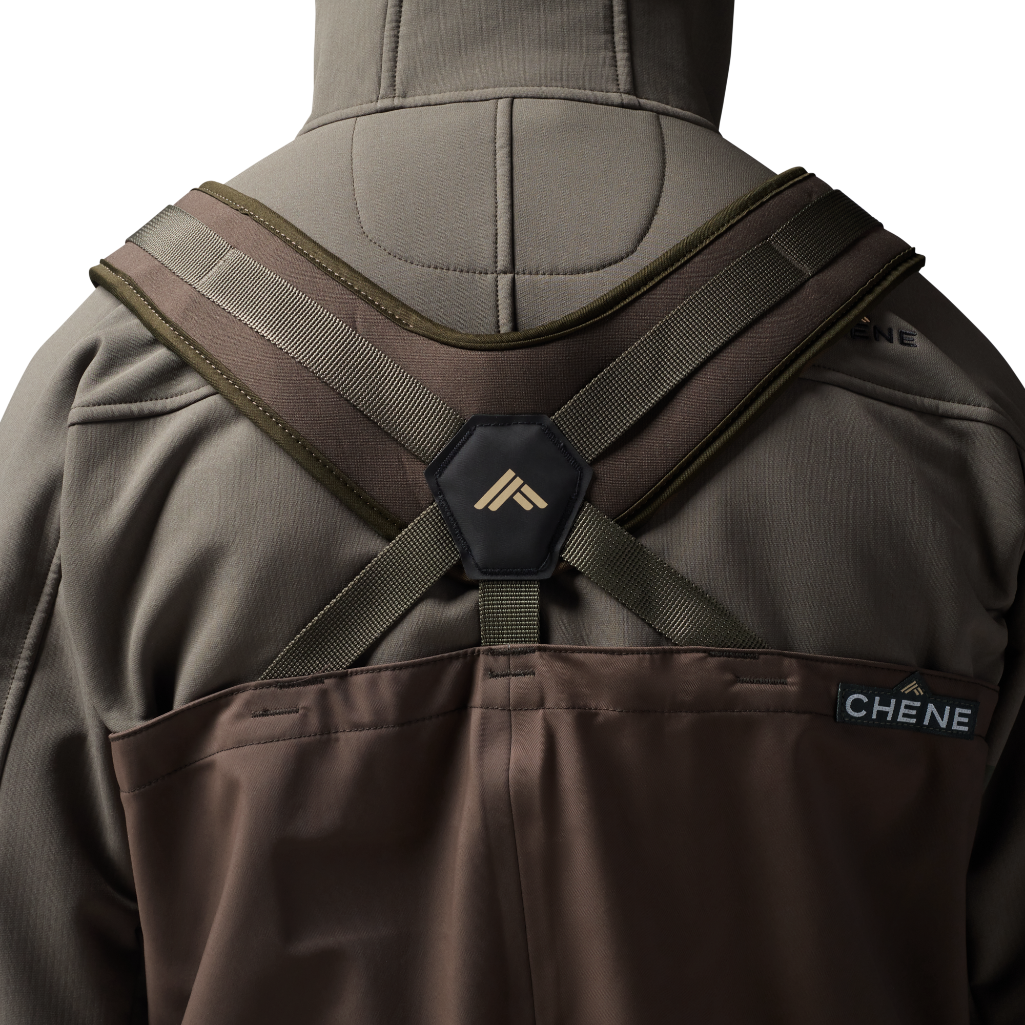 Brown 2S Wader in Brown, on model #brown