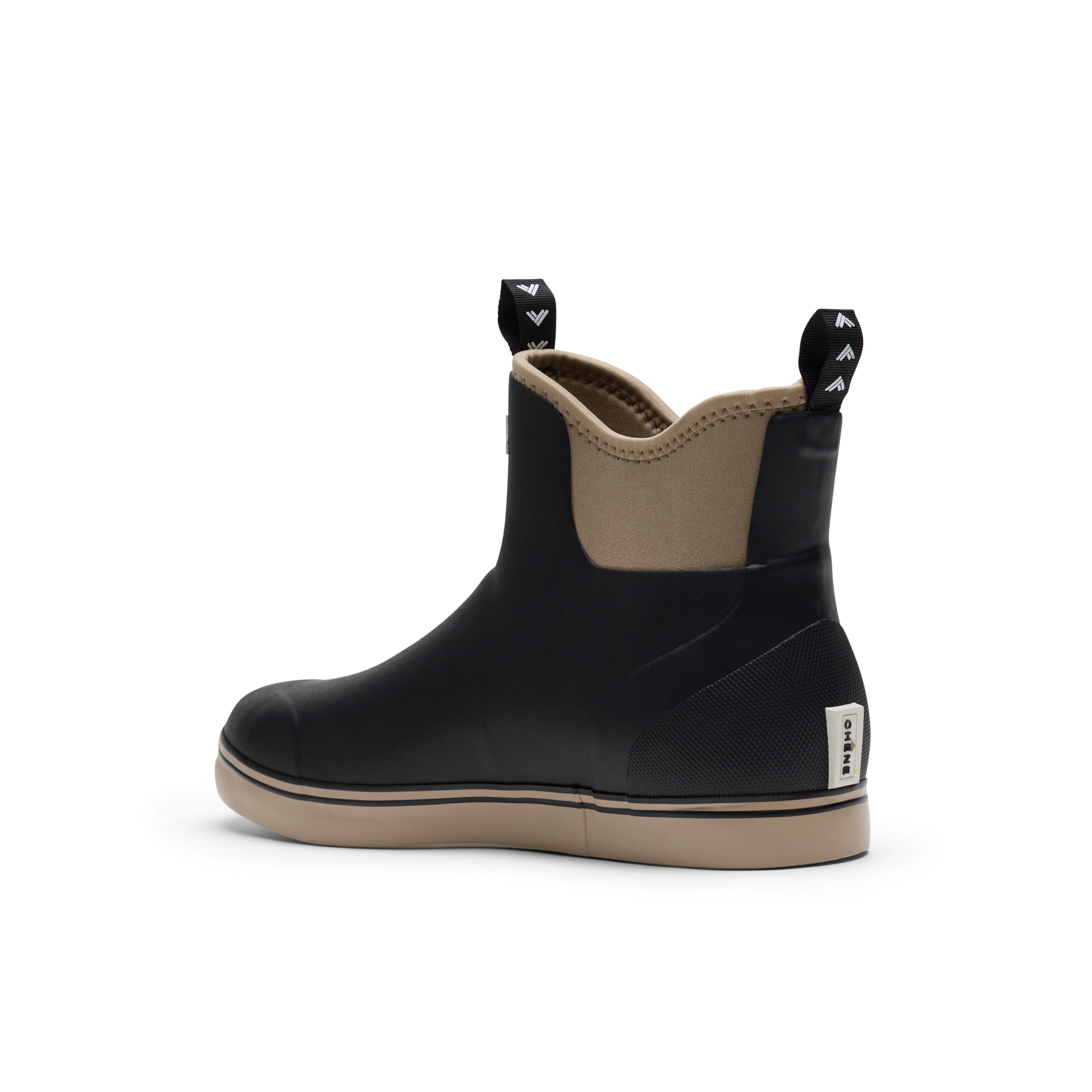 Scout Deck Boot in Black / Tan, product #black_/_tan