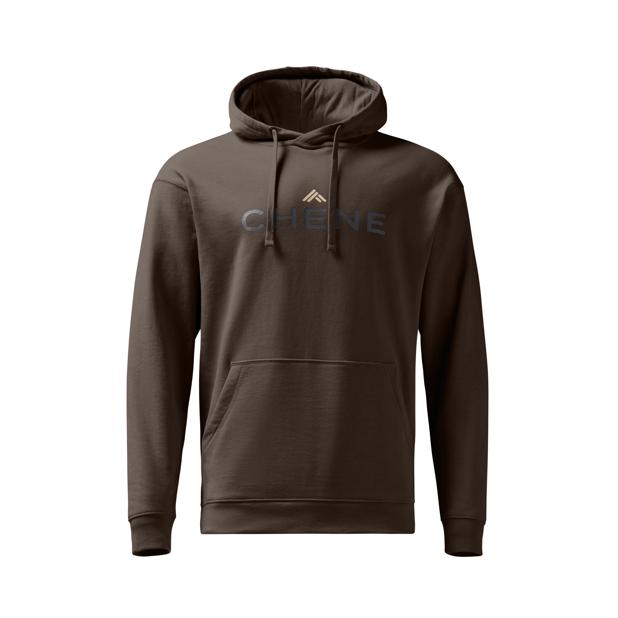 Leisure Hoodie in Heather Brown, front view #heather_brown