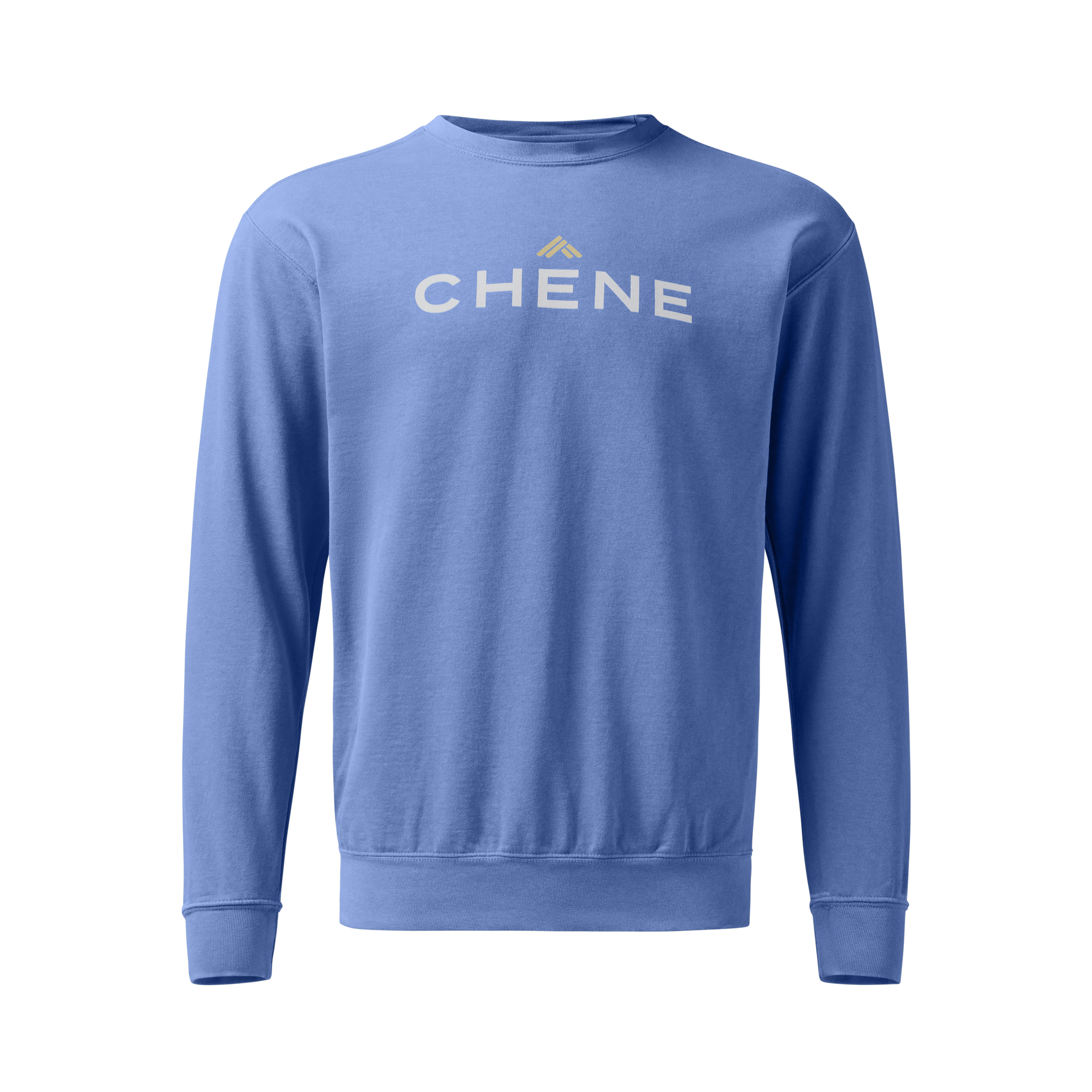 Comfort Colors Sweatshirt in Flo Blue, front view #flo_blue