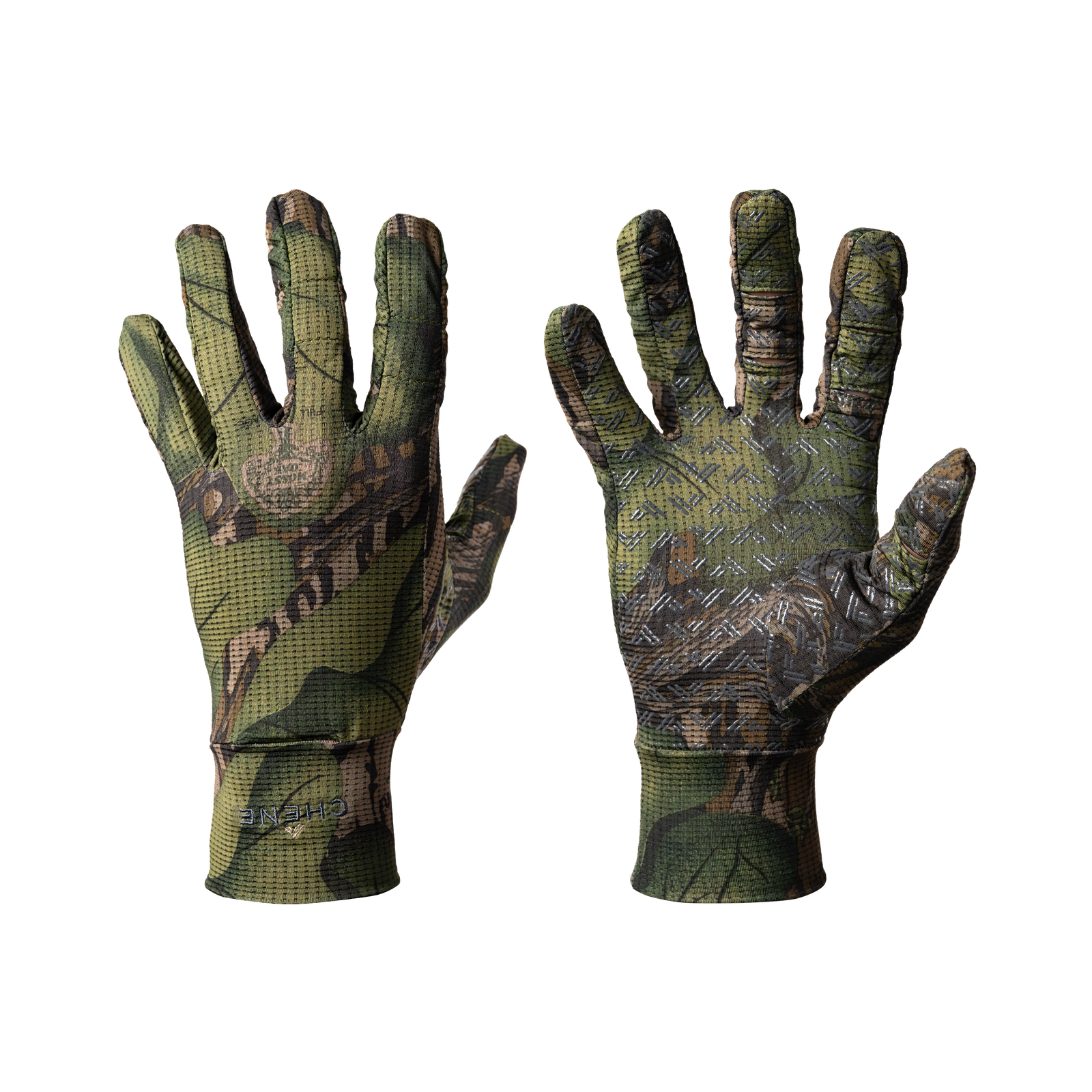 Palm and Backside of the Chêne Gear Deception Glove in Mossy Oak Full Foliage #mossy_oak_full_foliage
