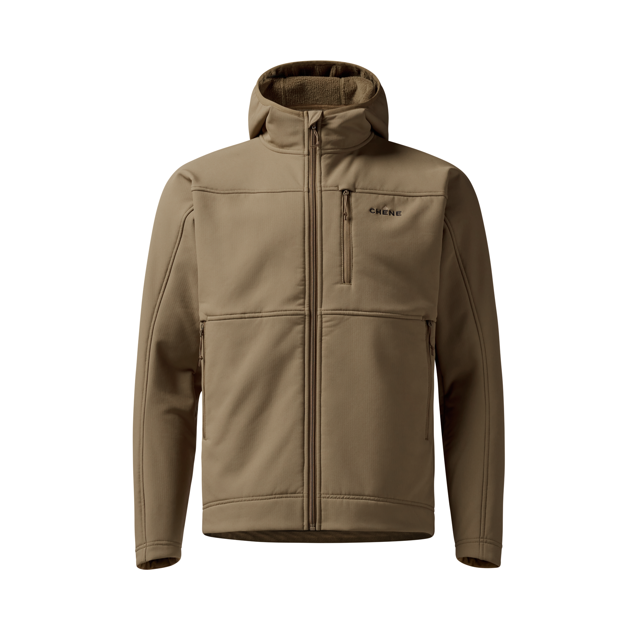 Forty Series Hooded Jacket in Field Khaki, front view #field_khaki