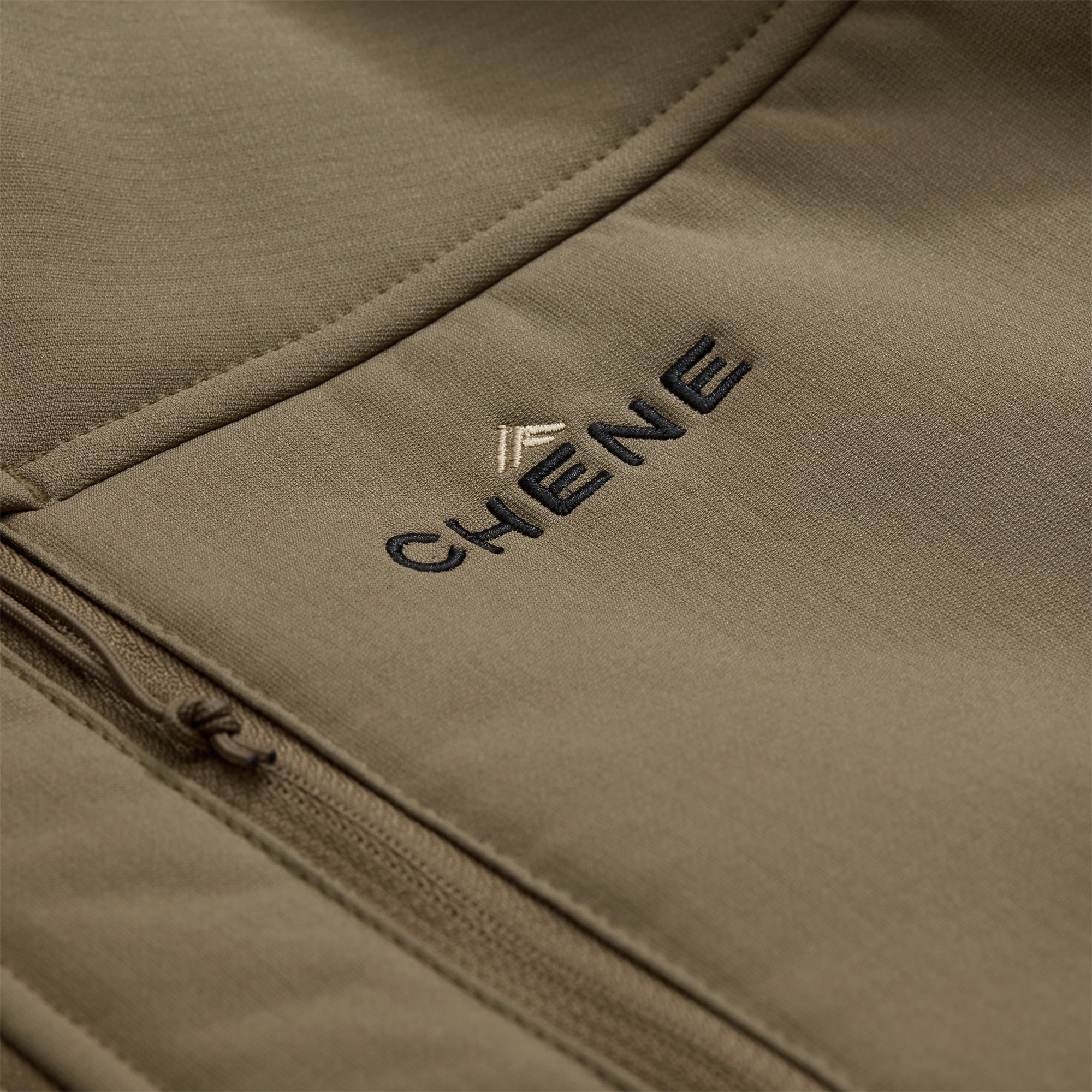 Forty Series Hooded Jacket in Field Khaki, fabric detail #field_khaki