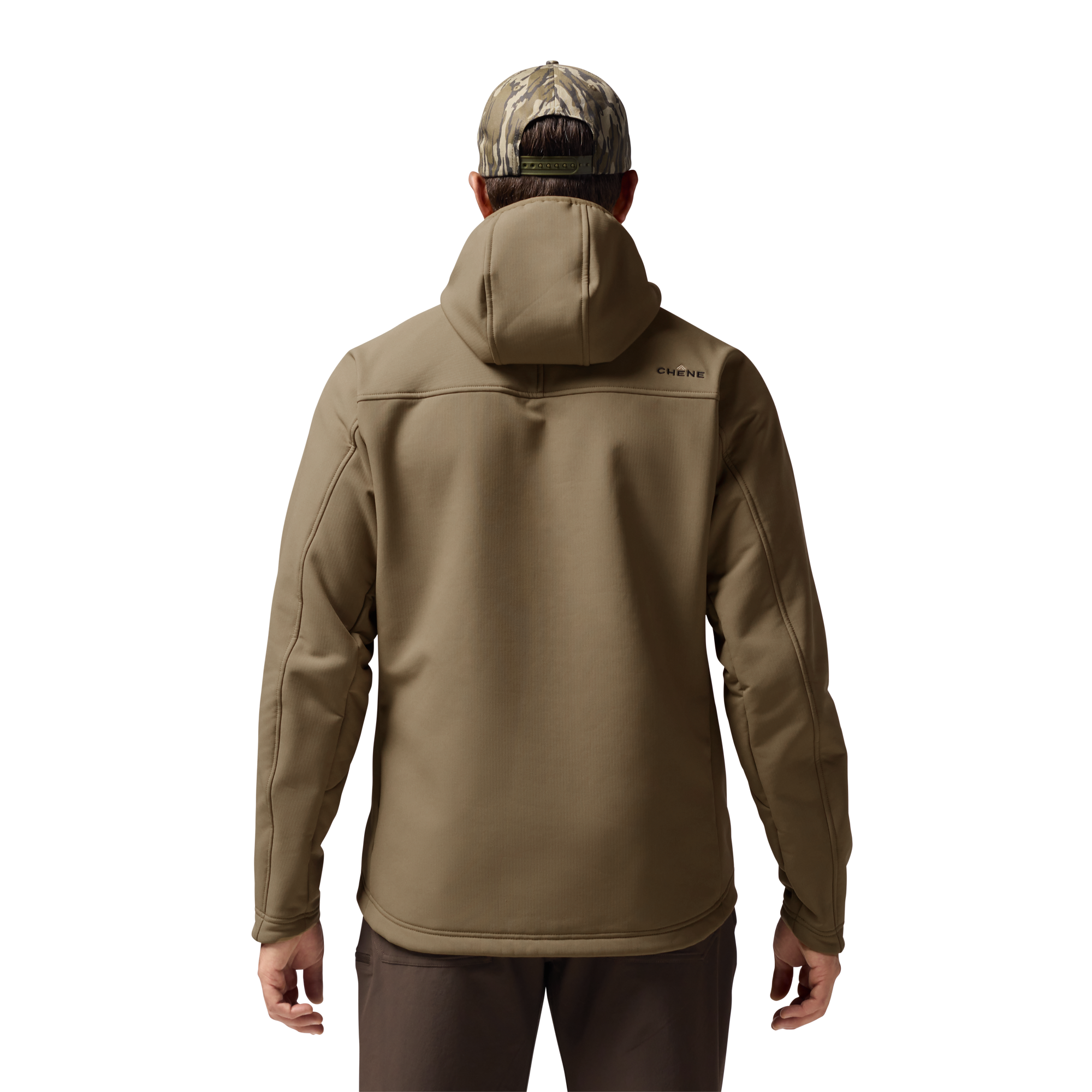 Forty Series Hooded Jacket in Field Khaki, on model #field_khaki