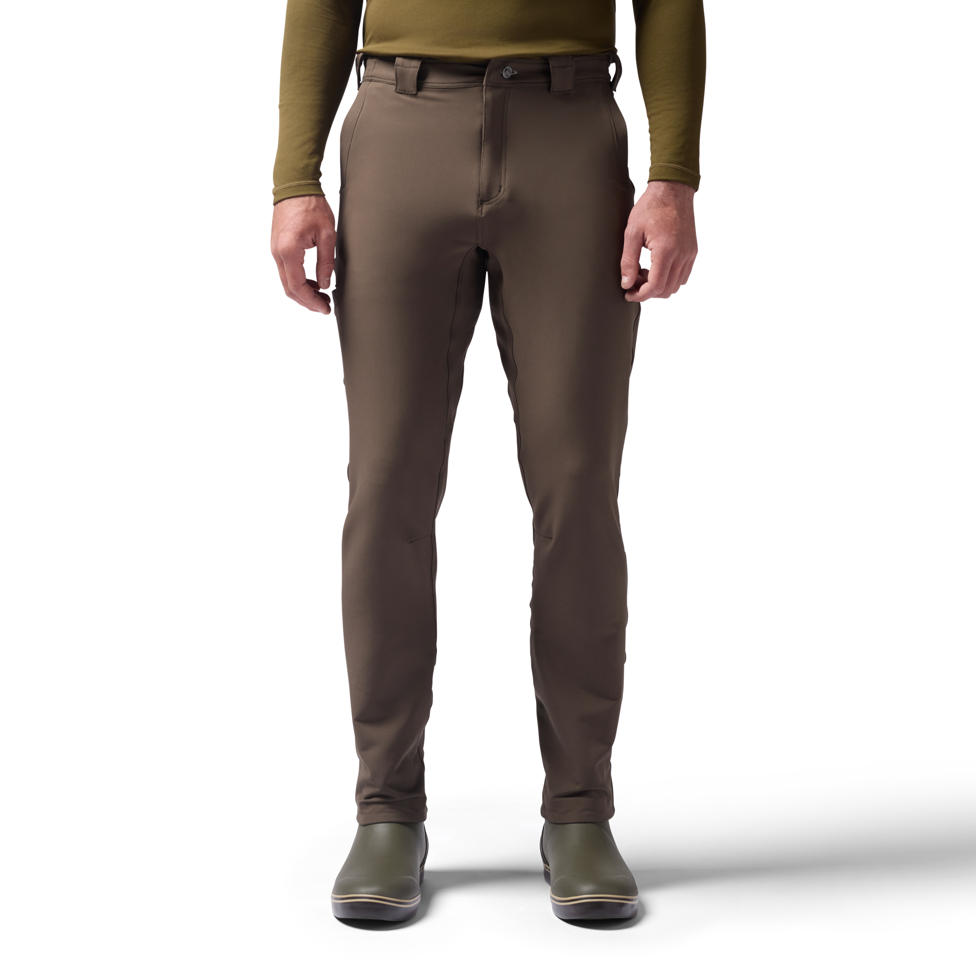 Field Pant in Brown, on model #brown