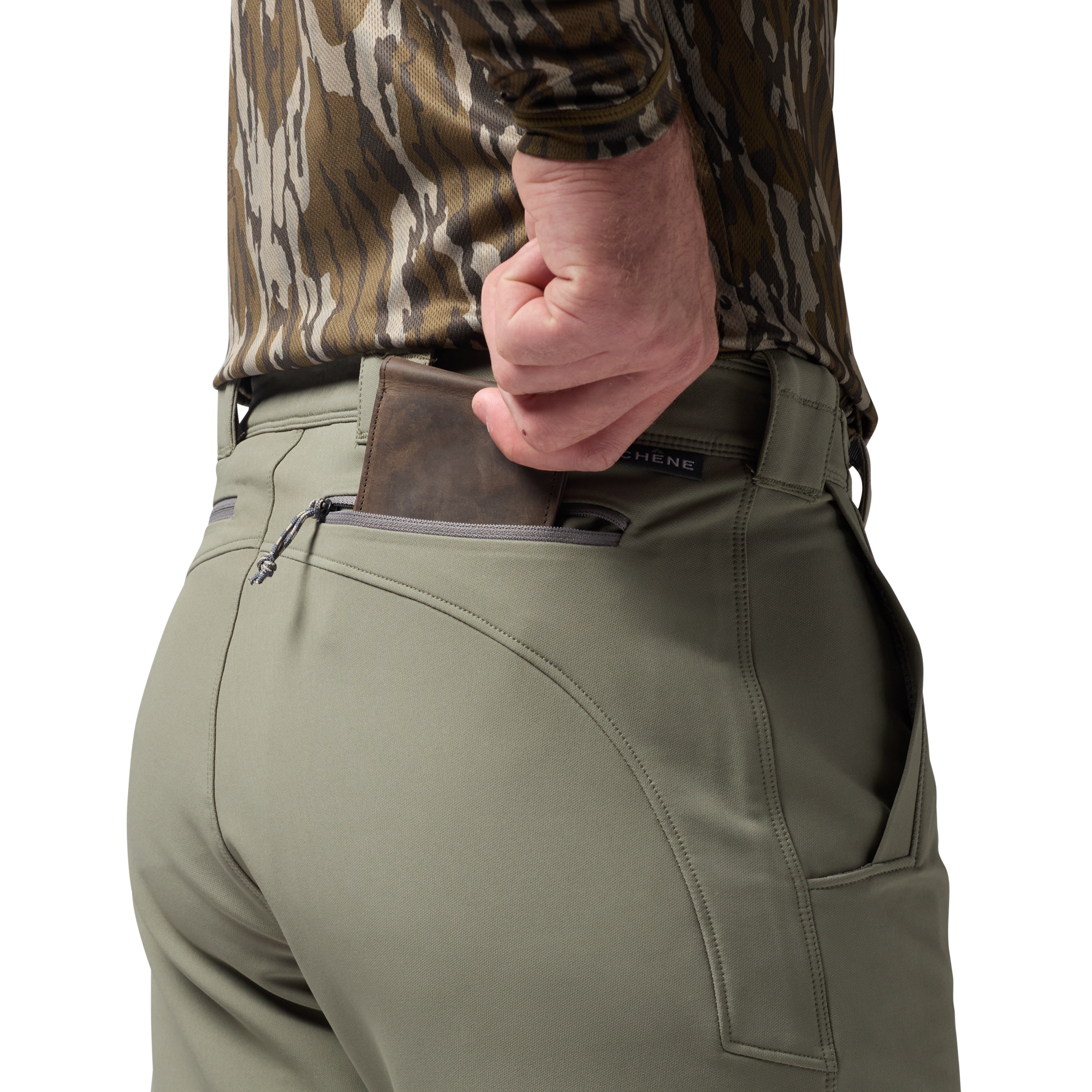 Field Pant in Sage, on model #sage