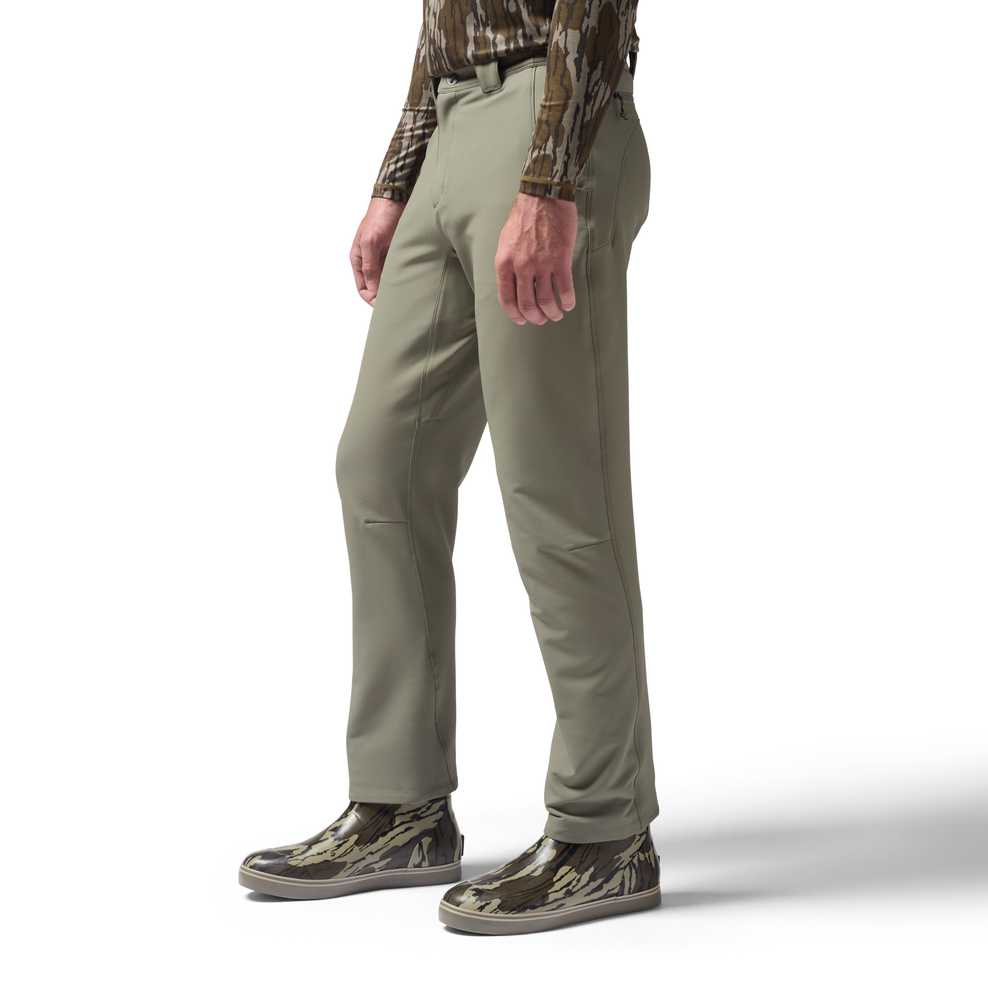 Field Pant in Sage, on model #sage