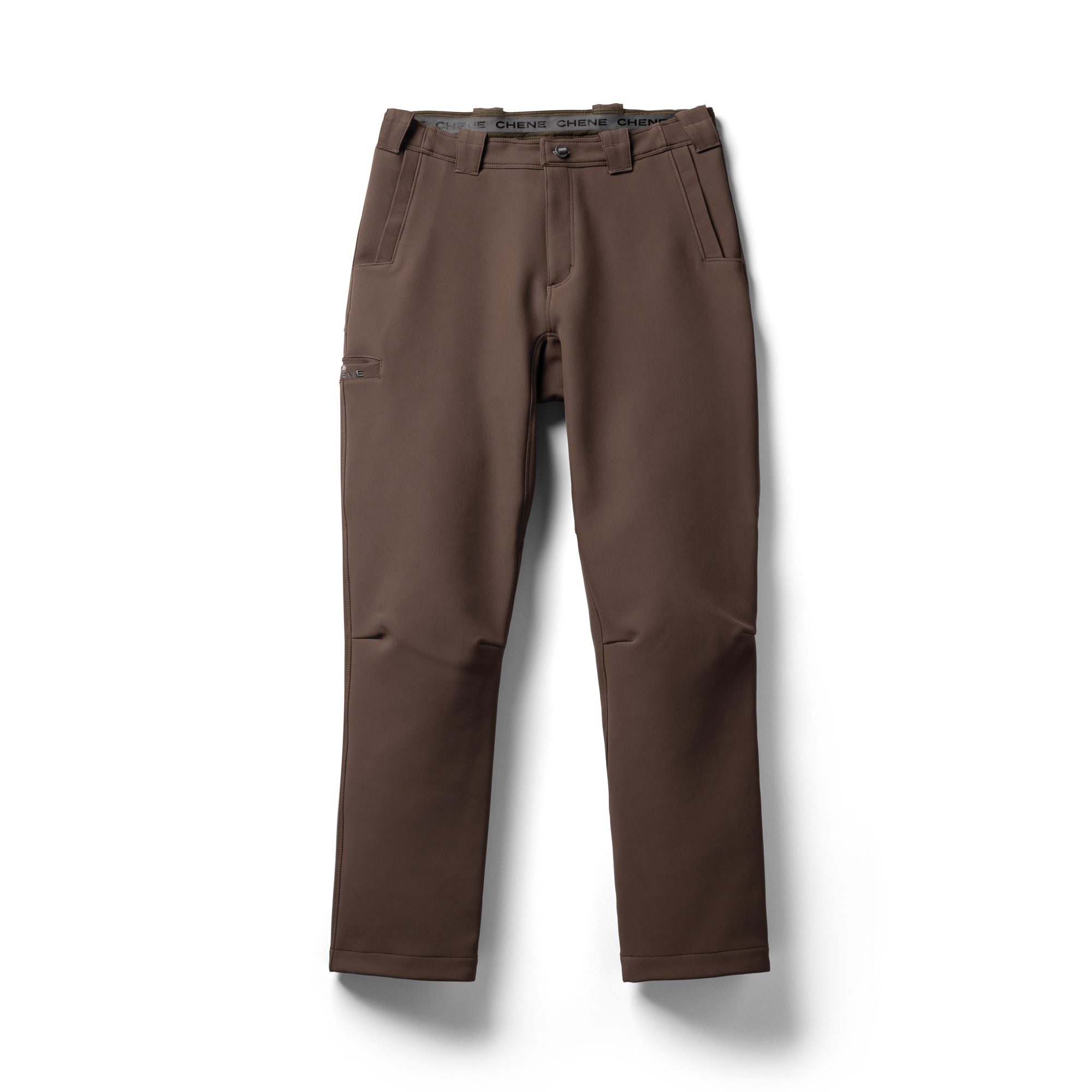 Bonded Fleece Field Pant in Brown, flat lay #brown