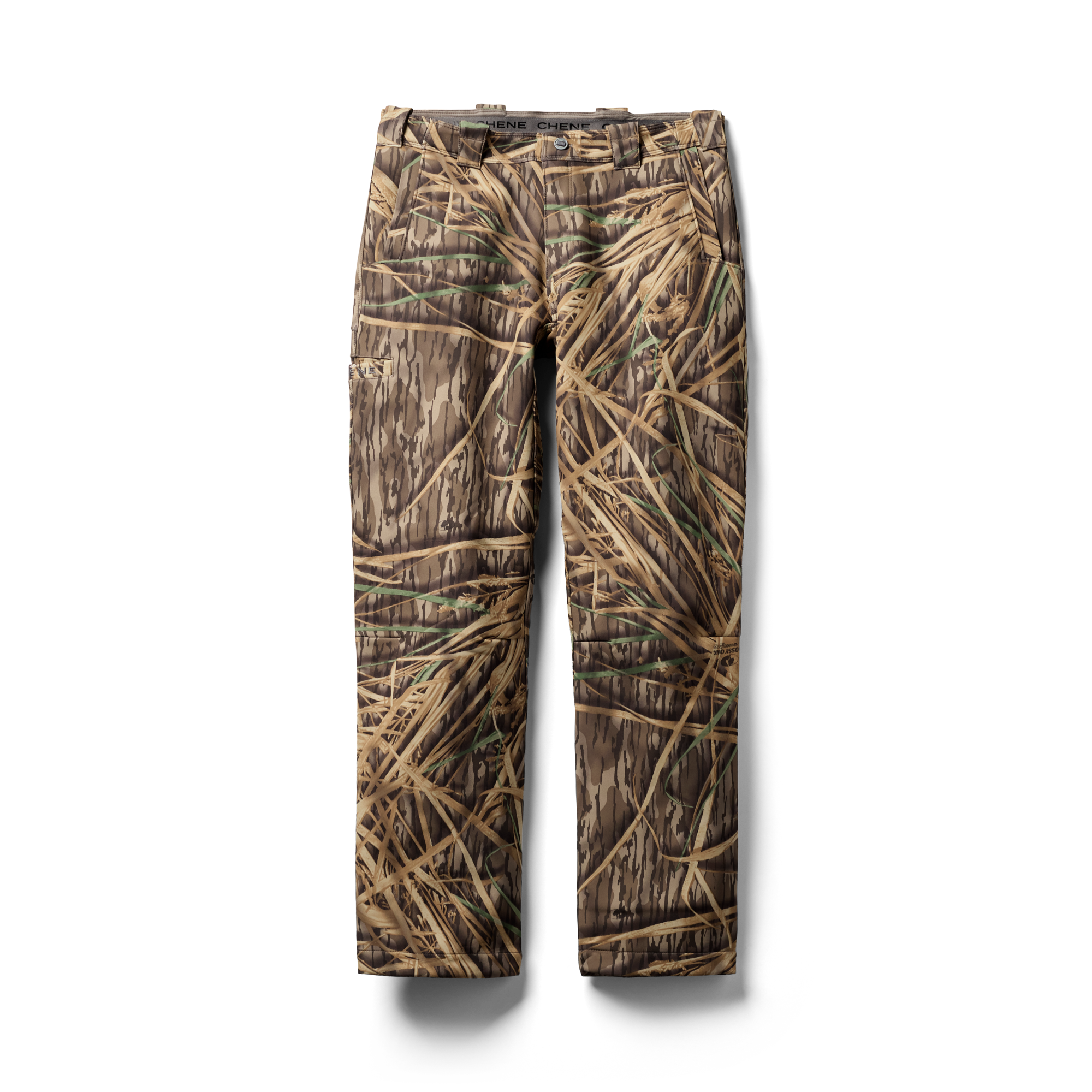 Bonded Fleece Field Pant in Mossy Oak Original Shadow Grass, flat lay #mossy_oak_original_shadow_grass
