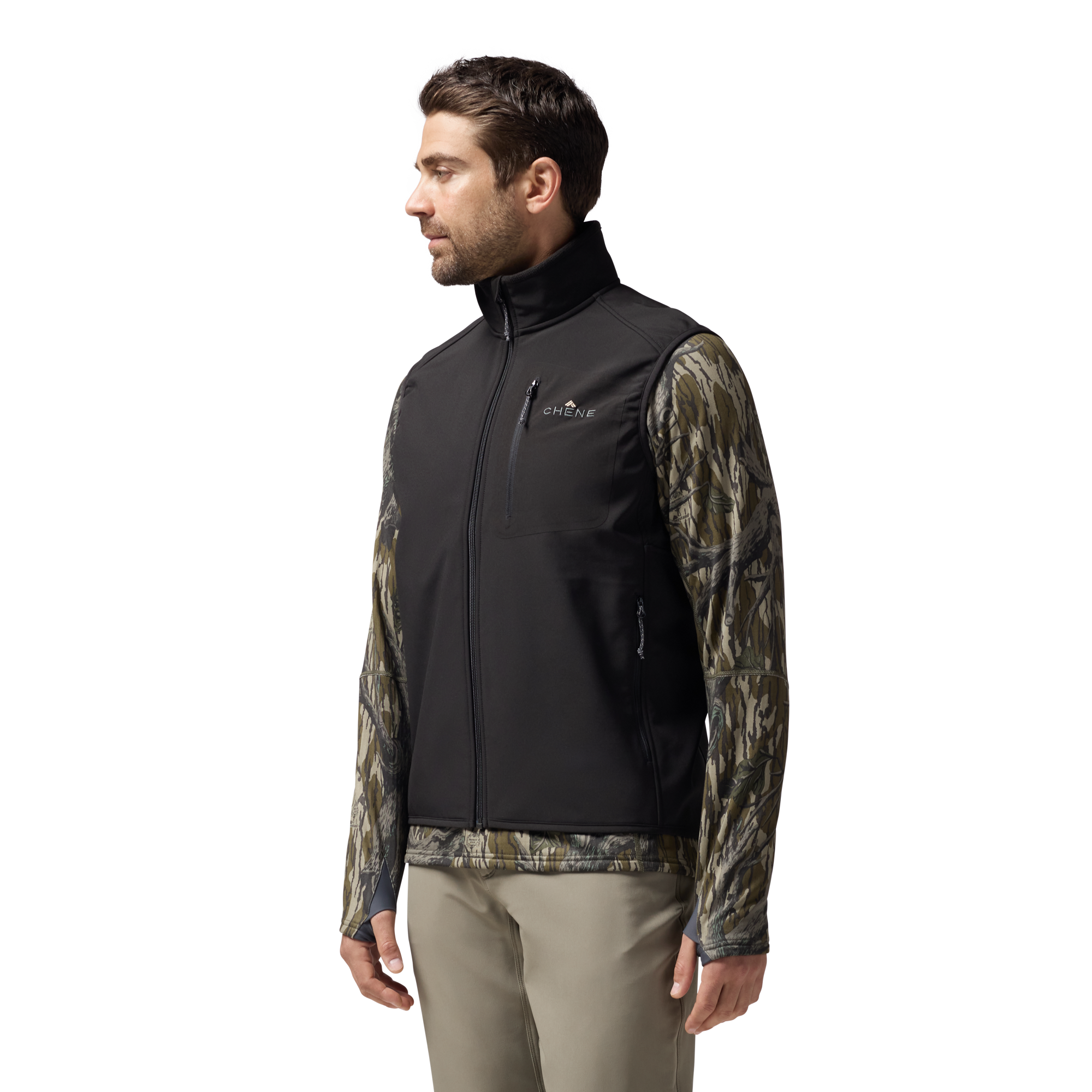Scout Vest in Black, on model #black