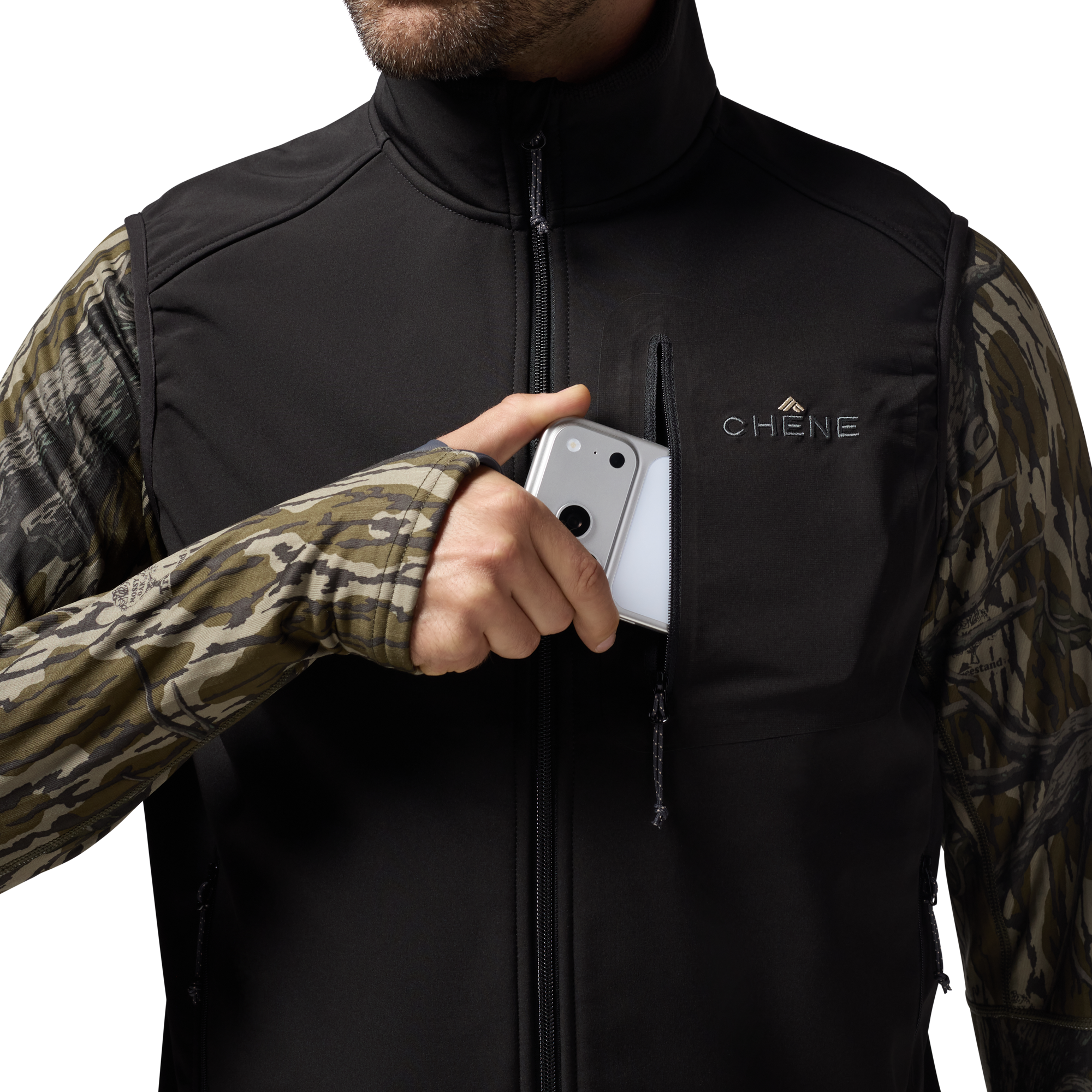 Scout Vest in Black, on model #black
