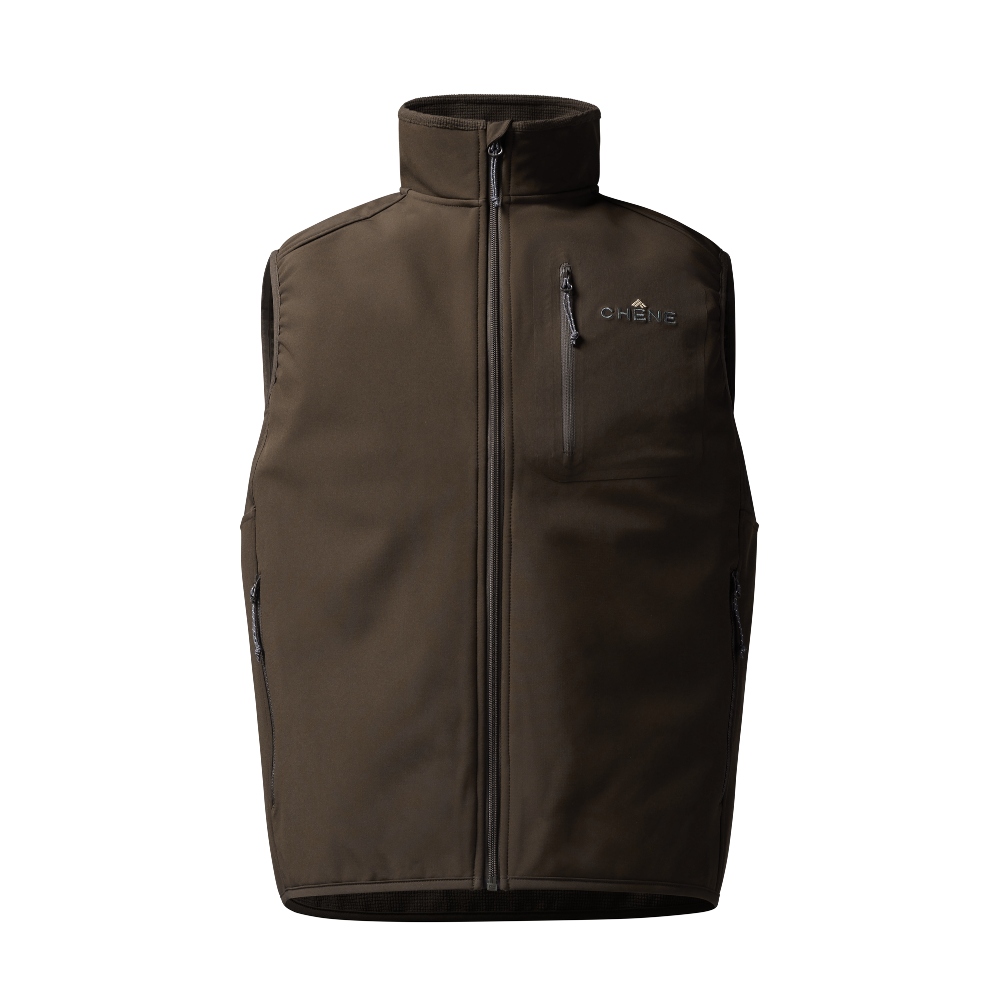 Scout Vest in Brown, front view #brown