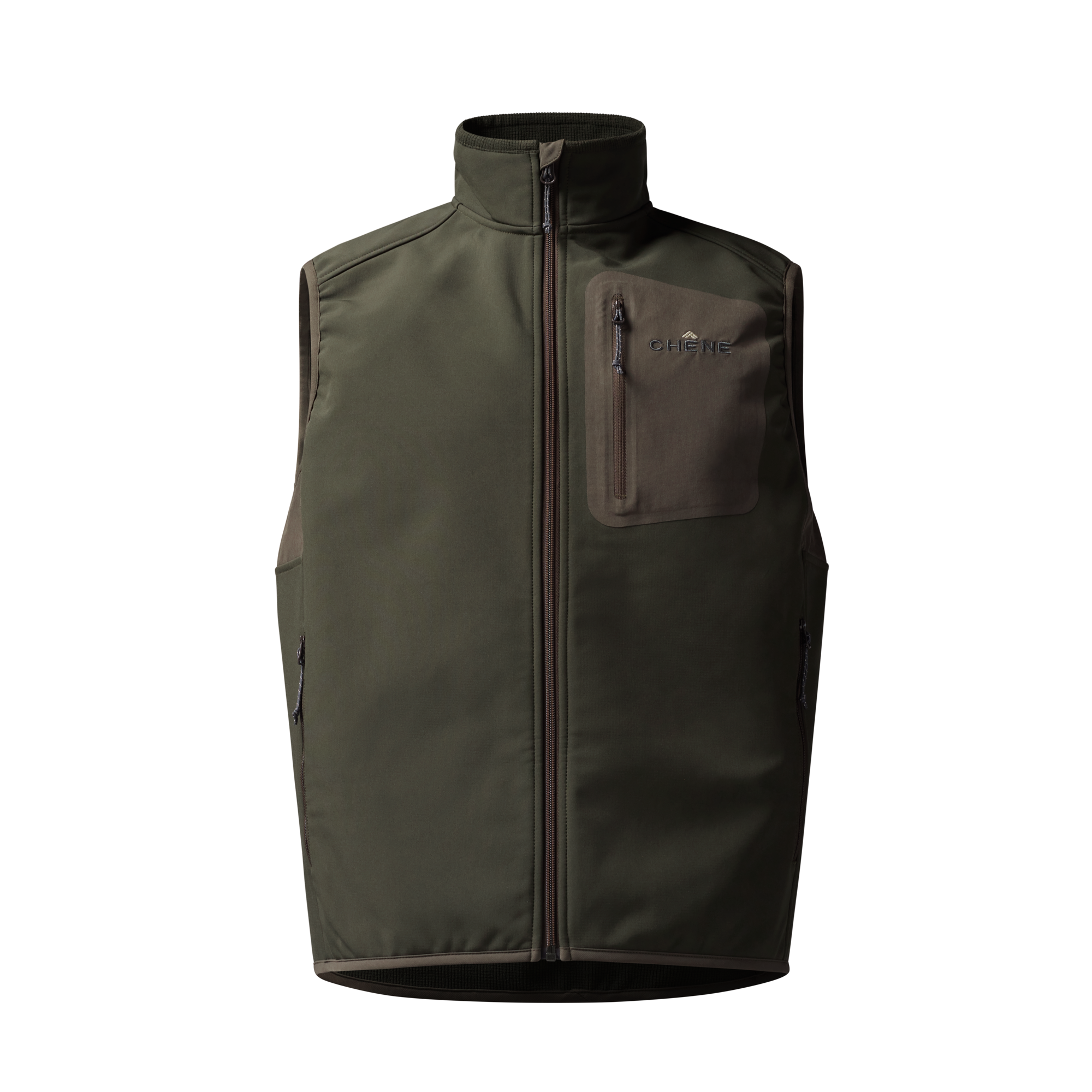 Scout Vest in Dark Green, front view #dark_green