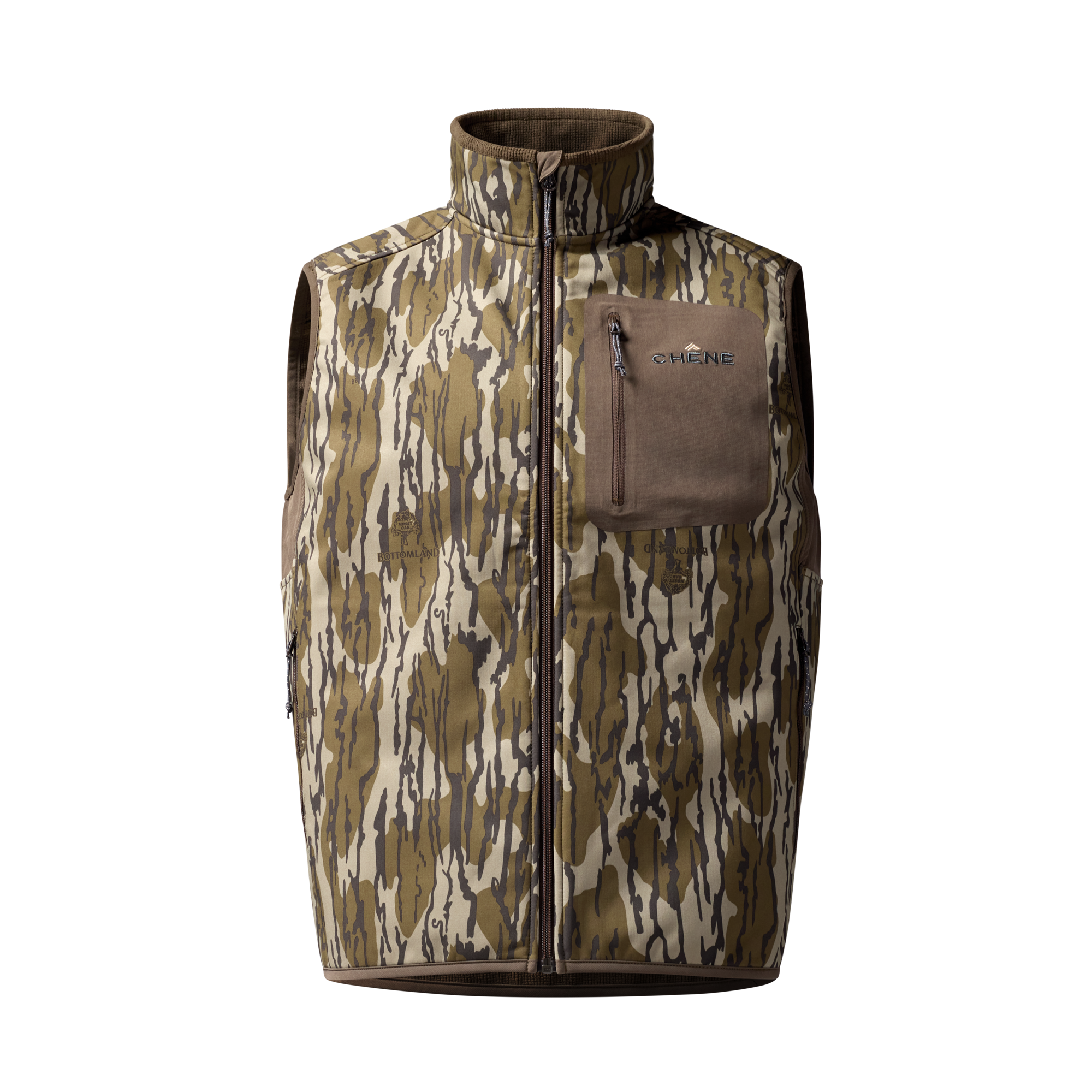 Scout Vest in Mossy Oak Original Bottomland, front view #mossy_oak_original_bottomland