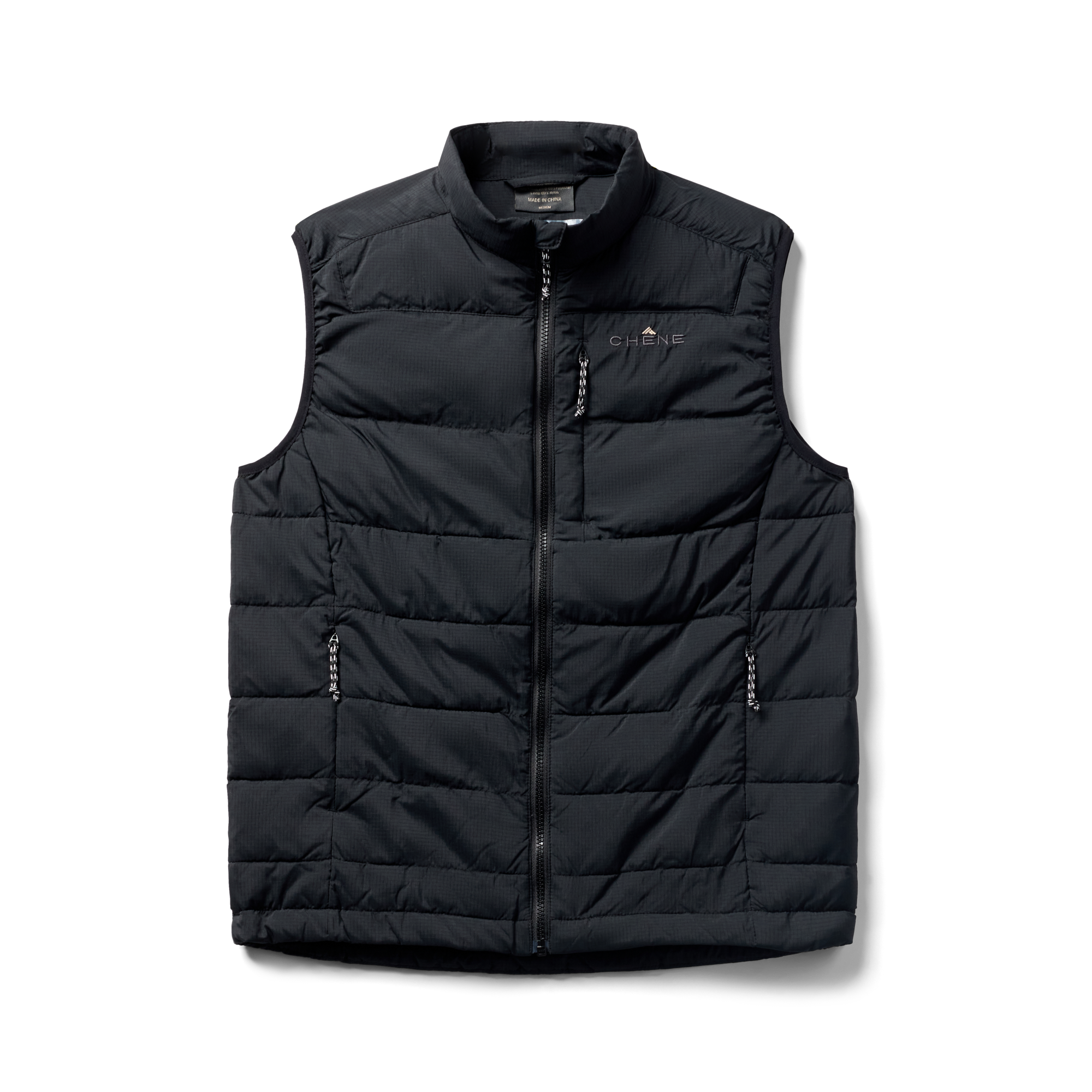 Flyweigh Vest in Black, flat lay #black
