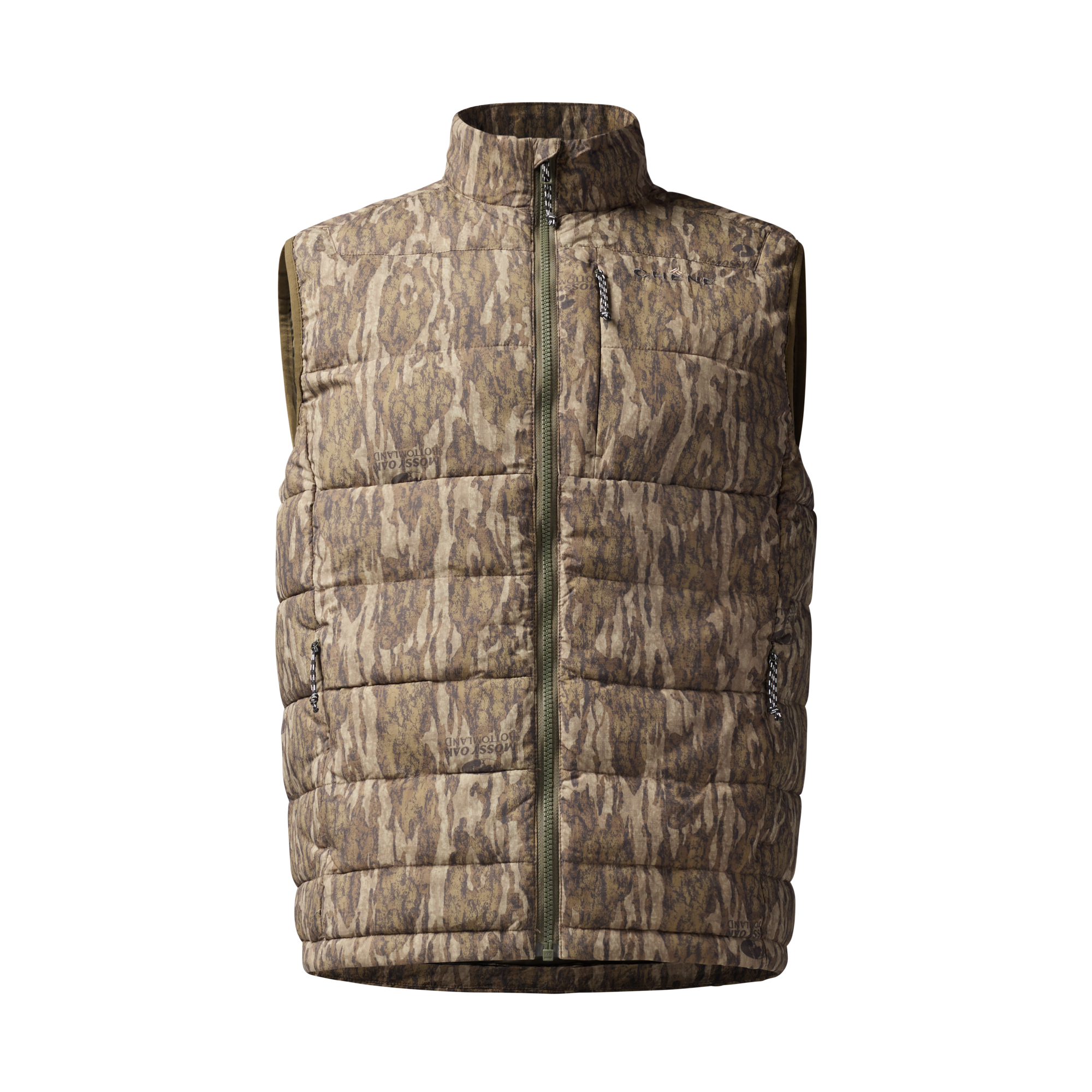 Flyweigh Vest in Mossy Oak Bottomland, front view #mossy_oak_bottomland