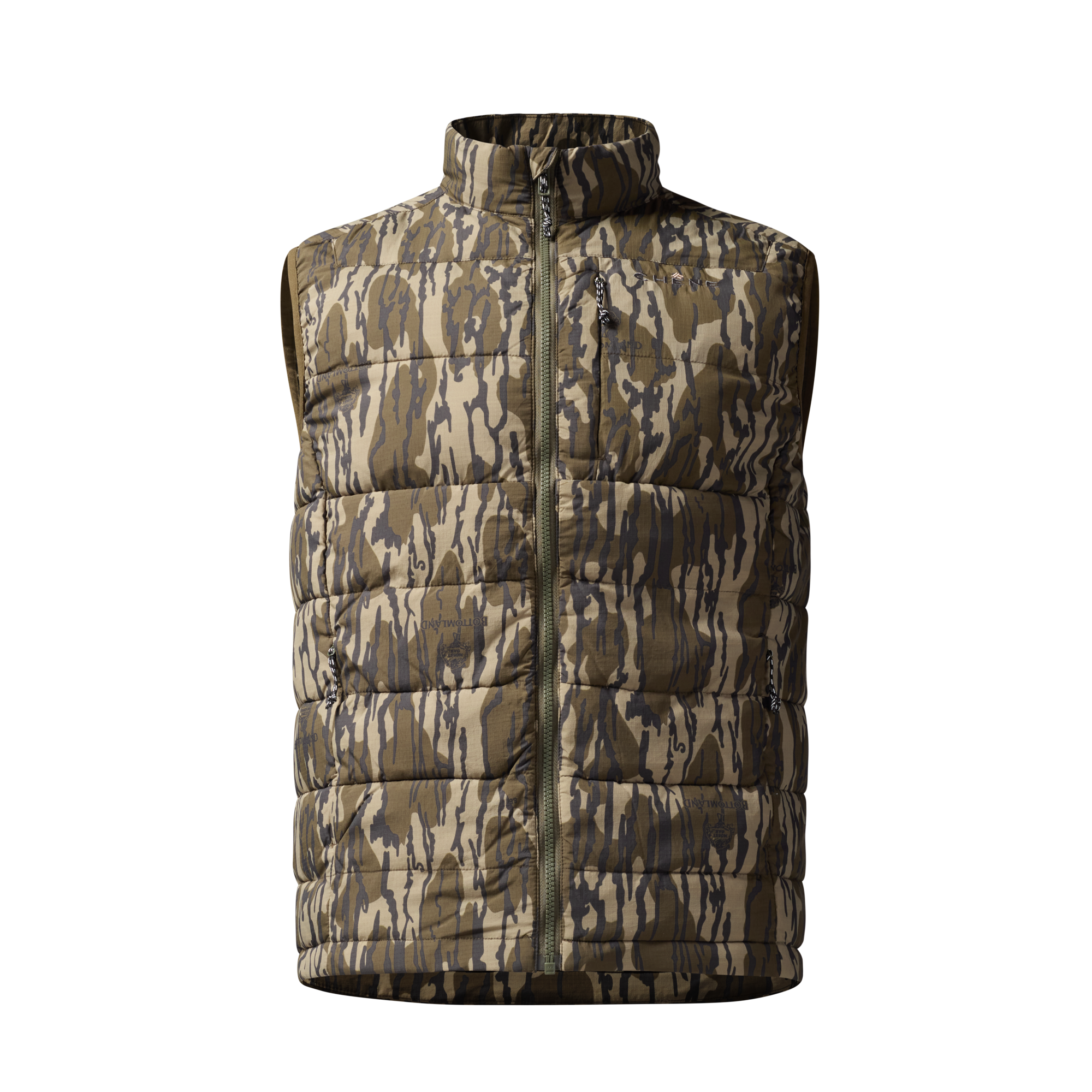 Flyweigh Vest in Mossy Oak Original Bottomland, front view #mossy_oak_original_bottomland