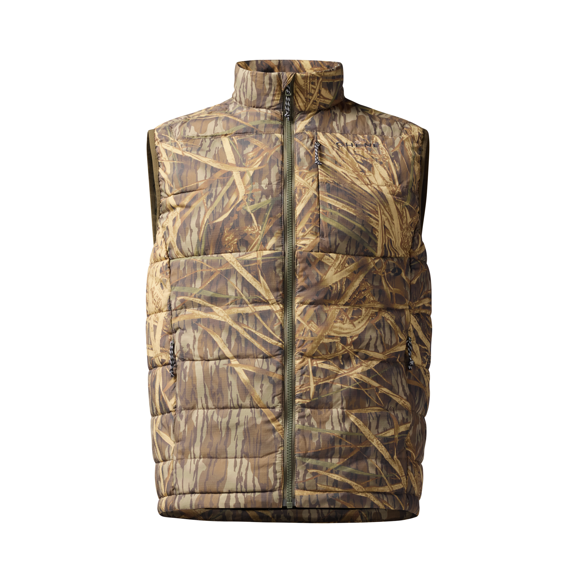 Flyweigh Vest in Mossy Oak Original Shadow Grass, front view #mossy_oak_original_shadow_grass