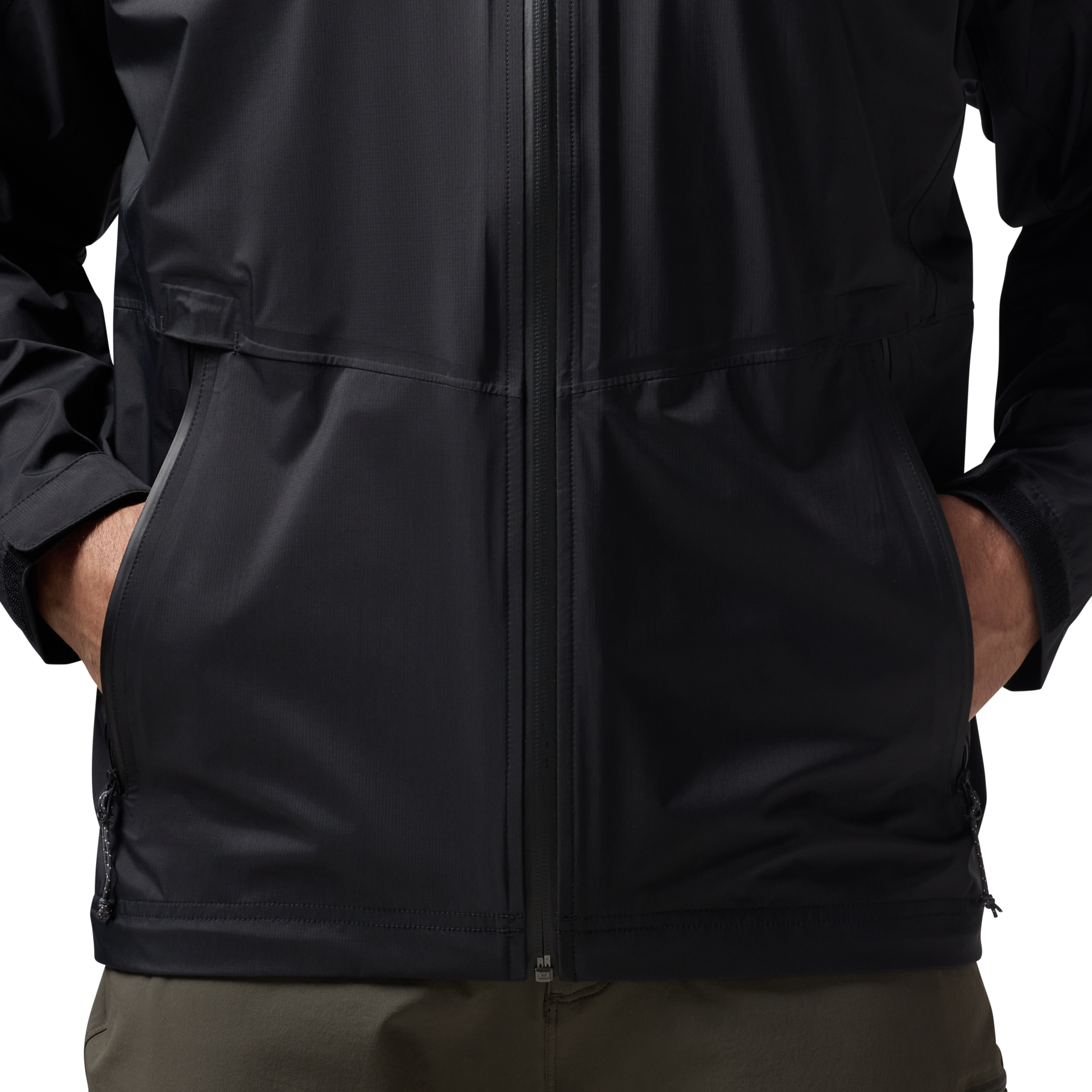Hydro-Lok Velo Rain Jacket in Black, on model #black