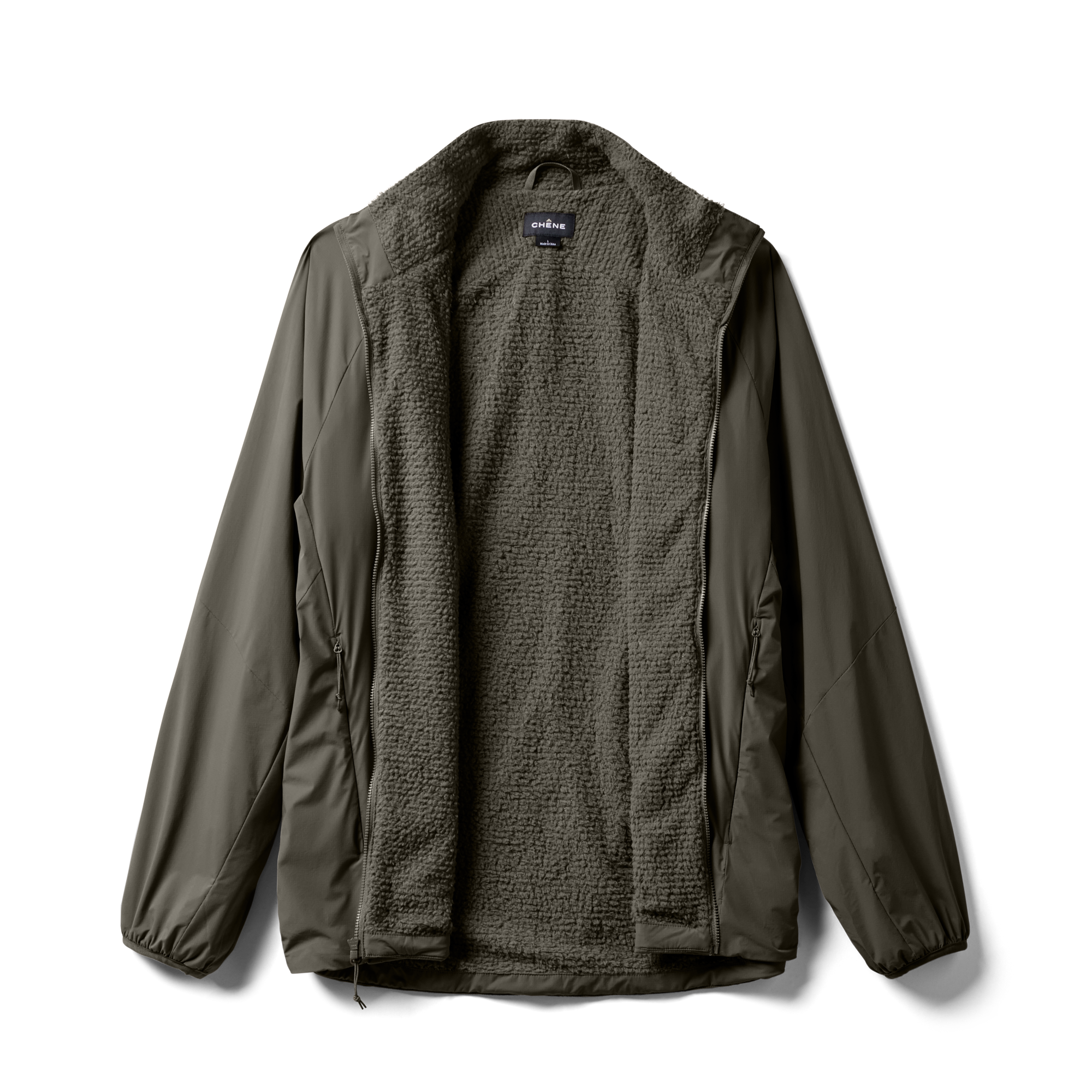 Flux Jacket in Cypress, flat lay #cypress