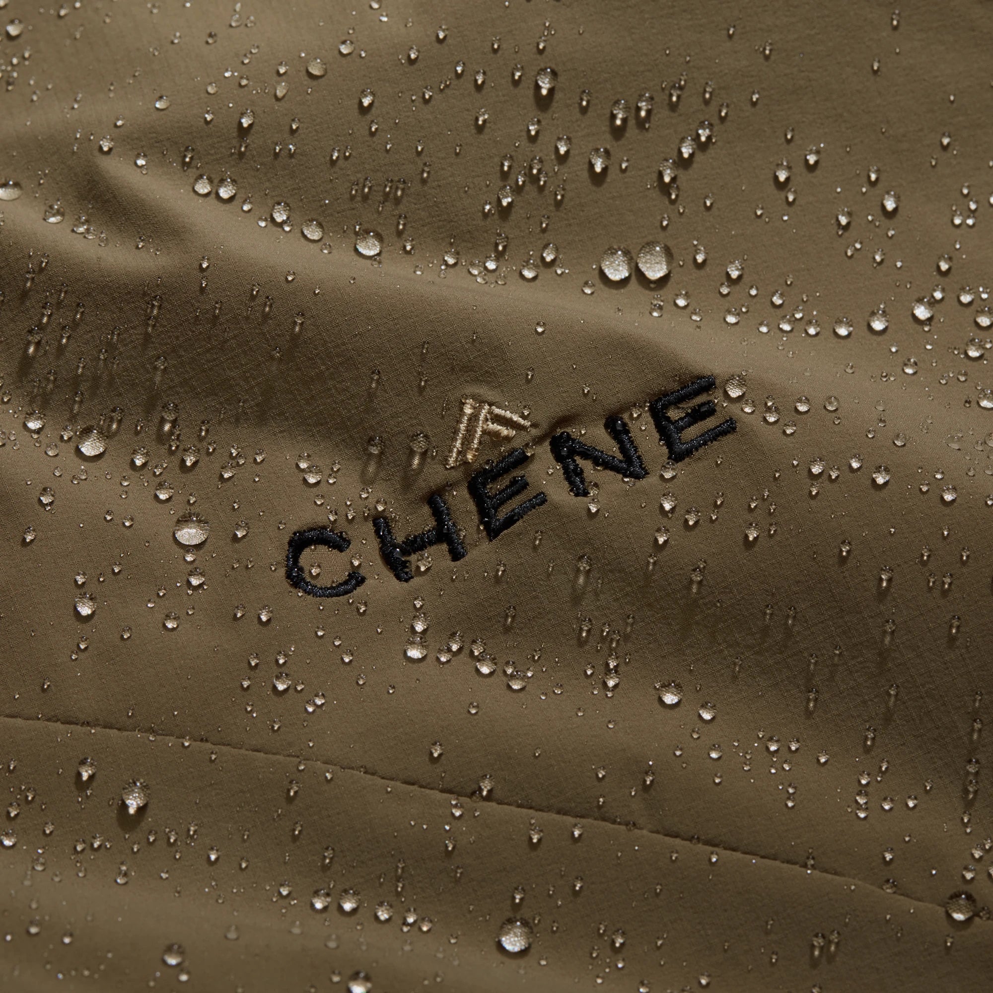 Flux Jacket in Field Khaki, fabric detail #field_khaki