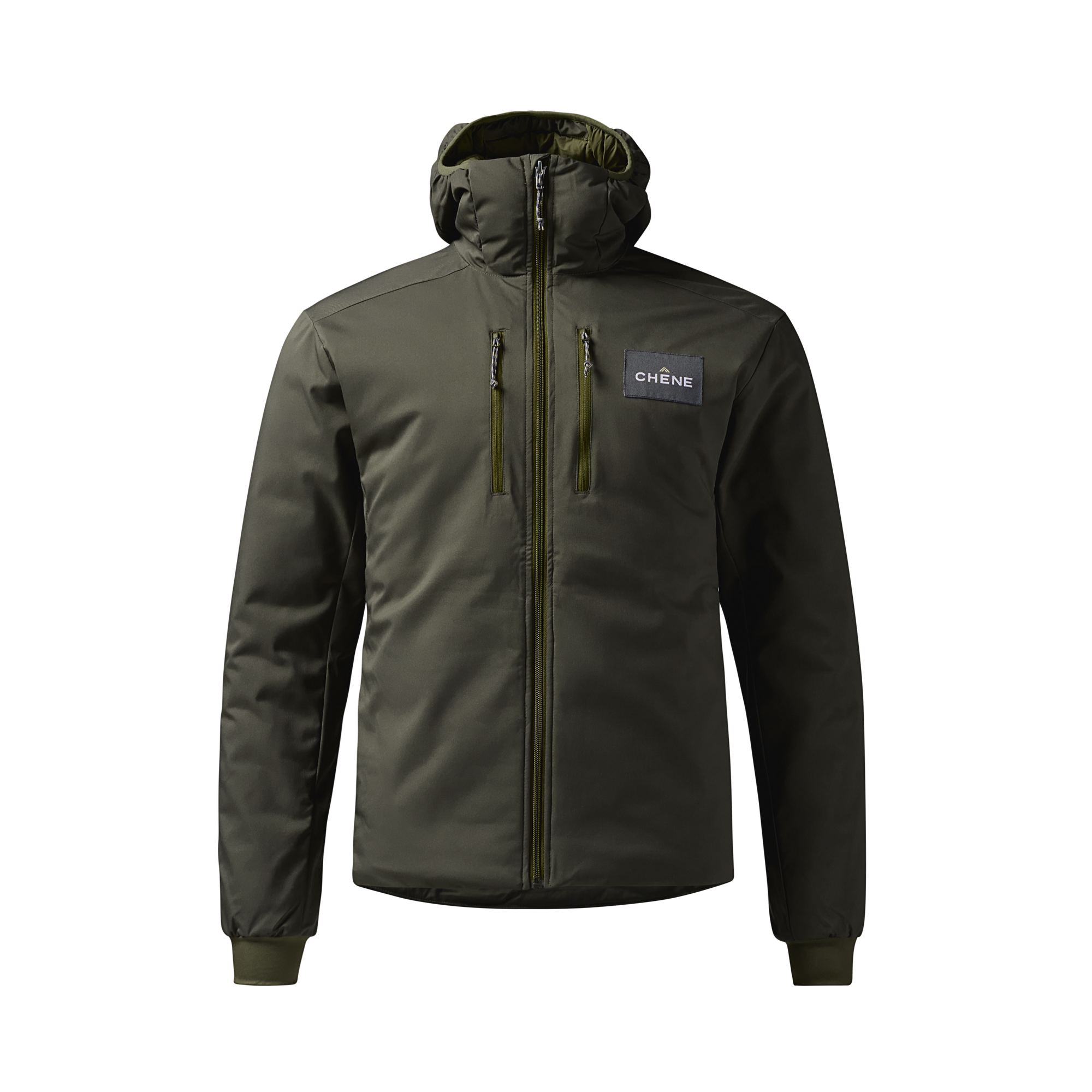 Flyweigh Jacket in Cypress, front view #cypress