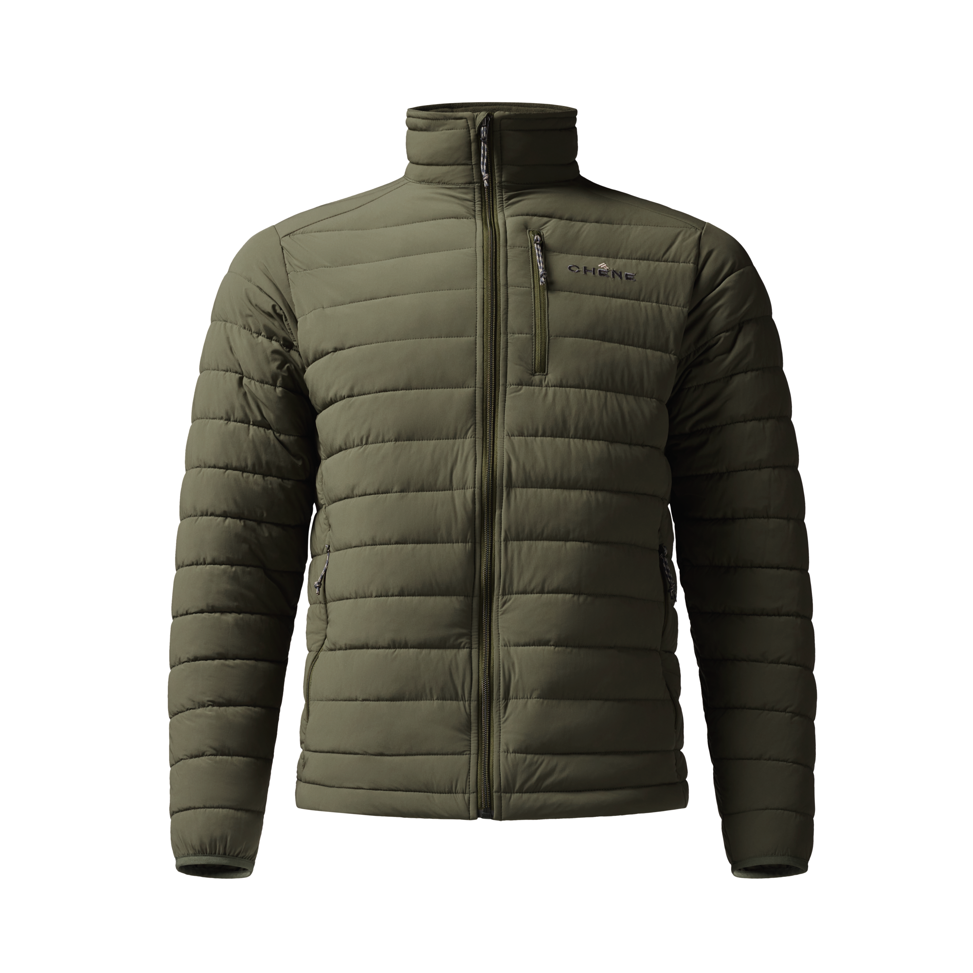 Camp Jacket in Olive, front view #olive