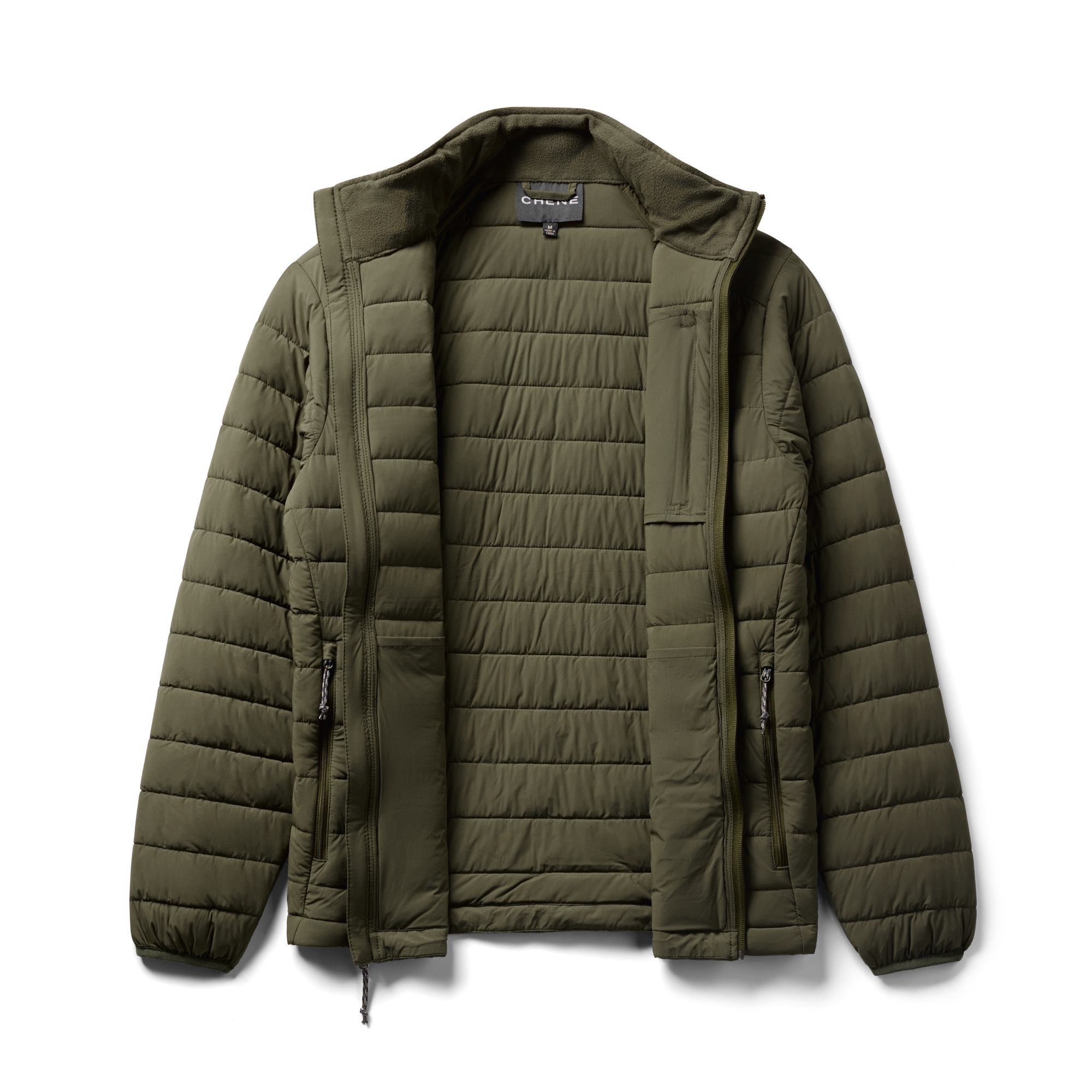 Camp Jacket in Olive, flat lay #olive