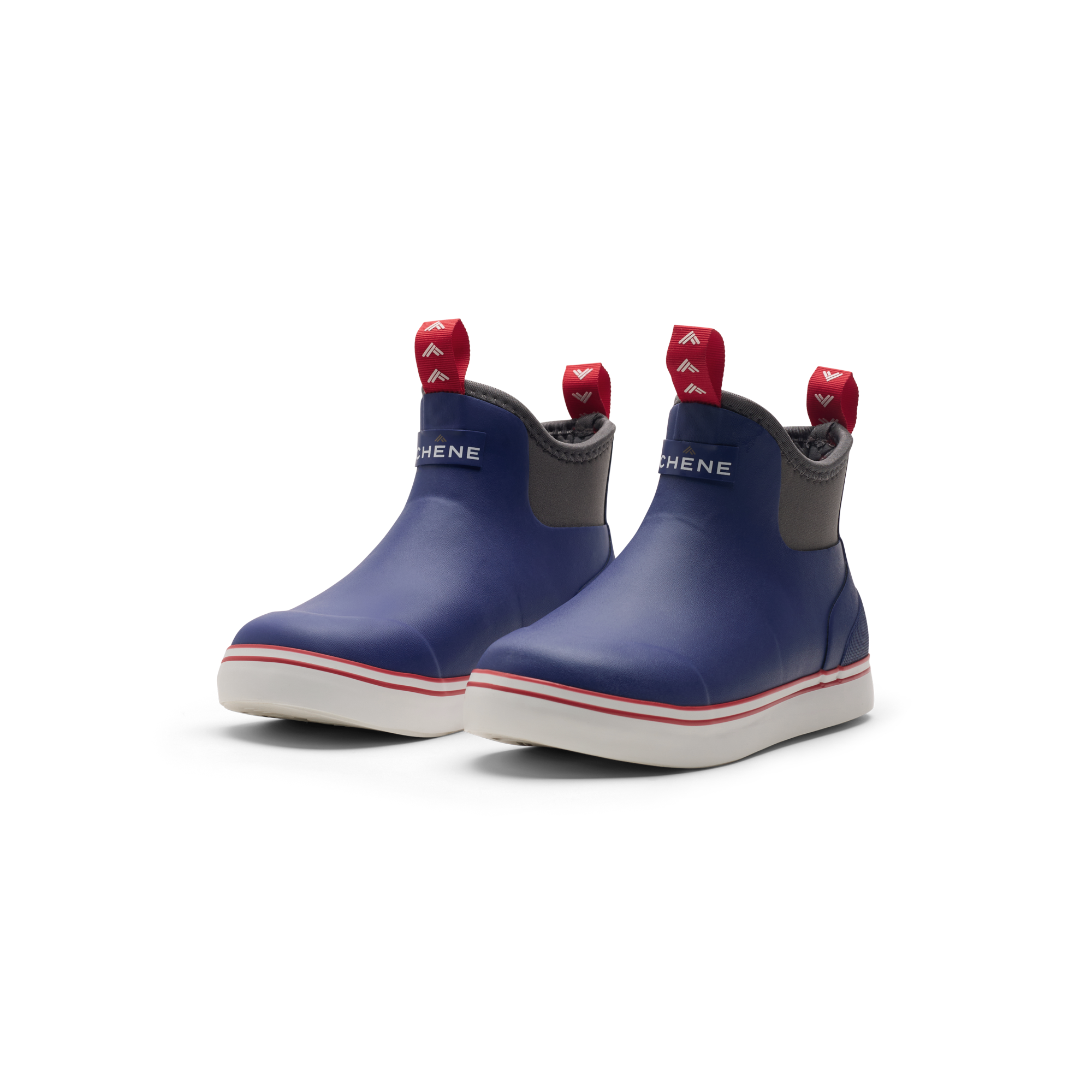 Youth Scout Deck Boot in Red / White / Blue, product #red_/_white_/_blue