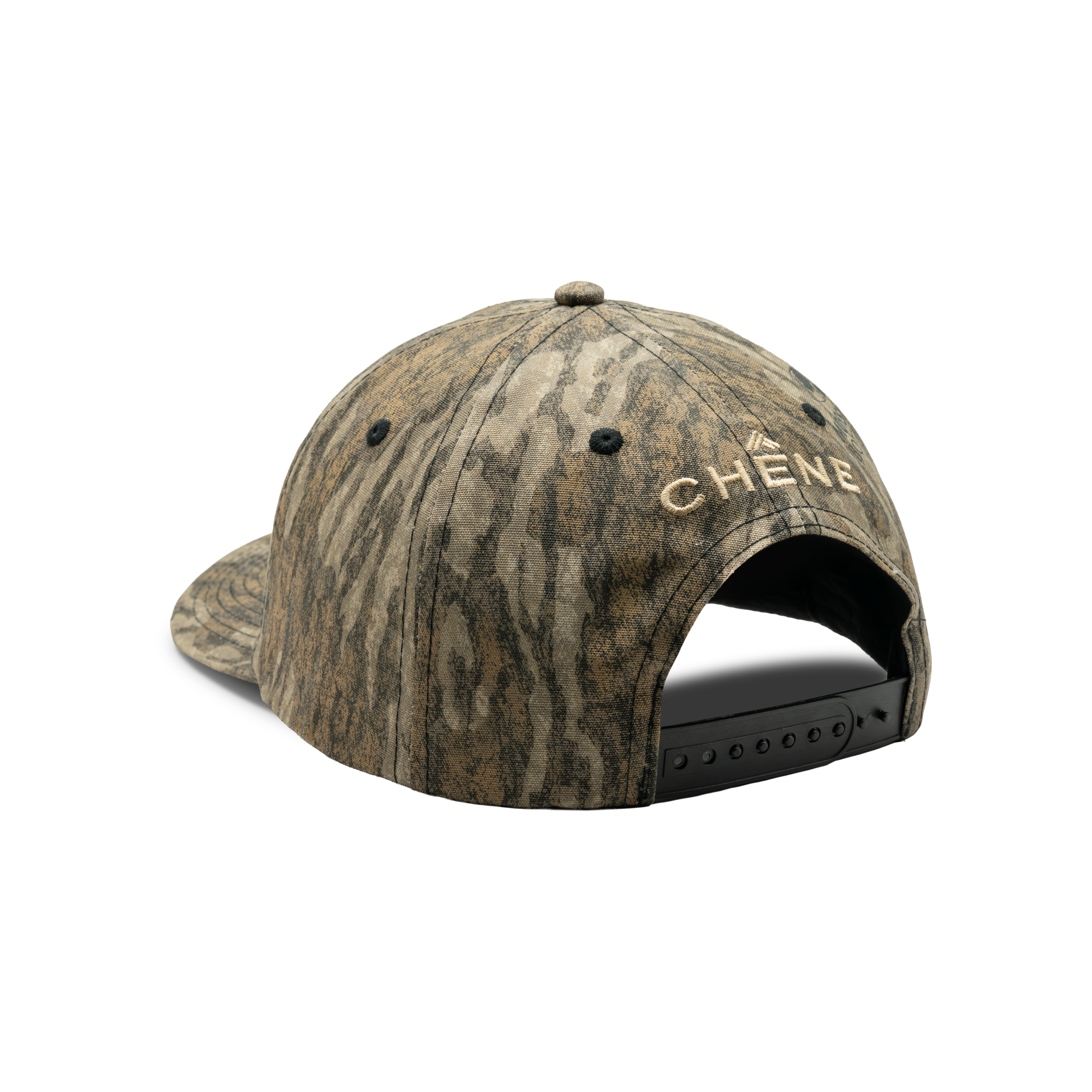 Patch Logo Cotton Camo Cap in Mossy Oak Bottomland, back view #mossy_oak_bottomland