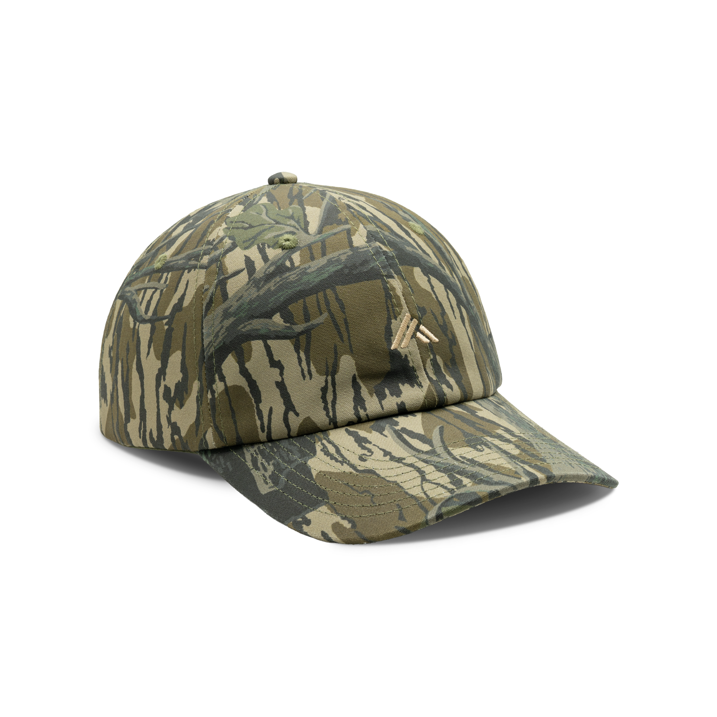 Patch Logo Cotton Camo Cap in Mossy Oak Original Treestand, front view #mossy_oak_original_treestand