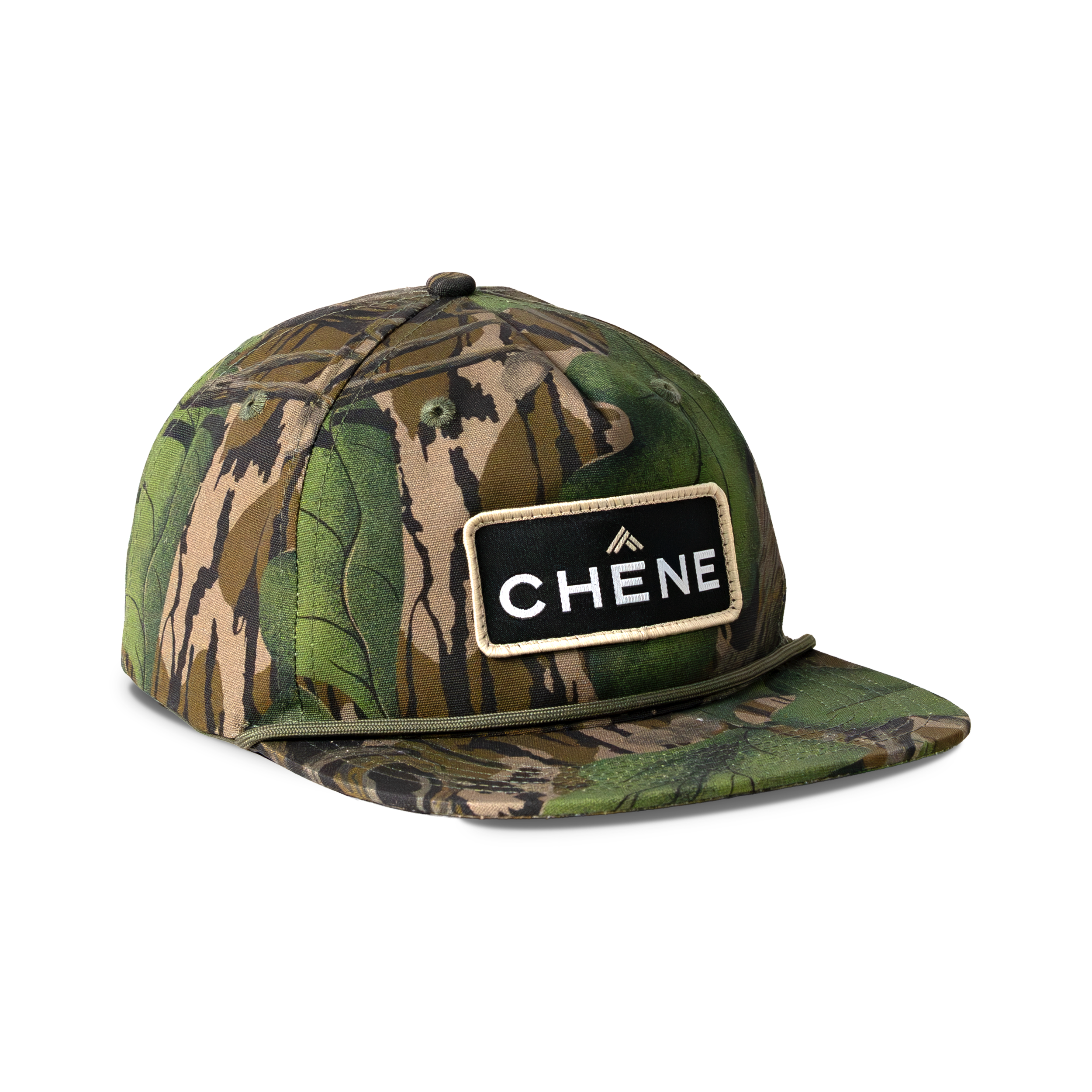 Front view of Mossy Oak Full Foliage rope hat #mossy_oak_full_foliage