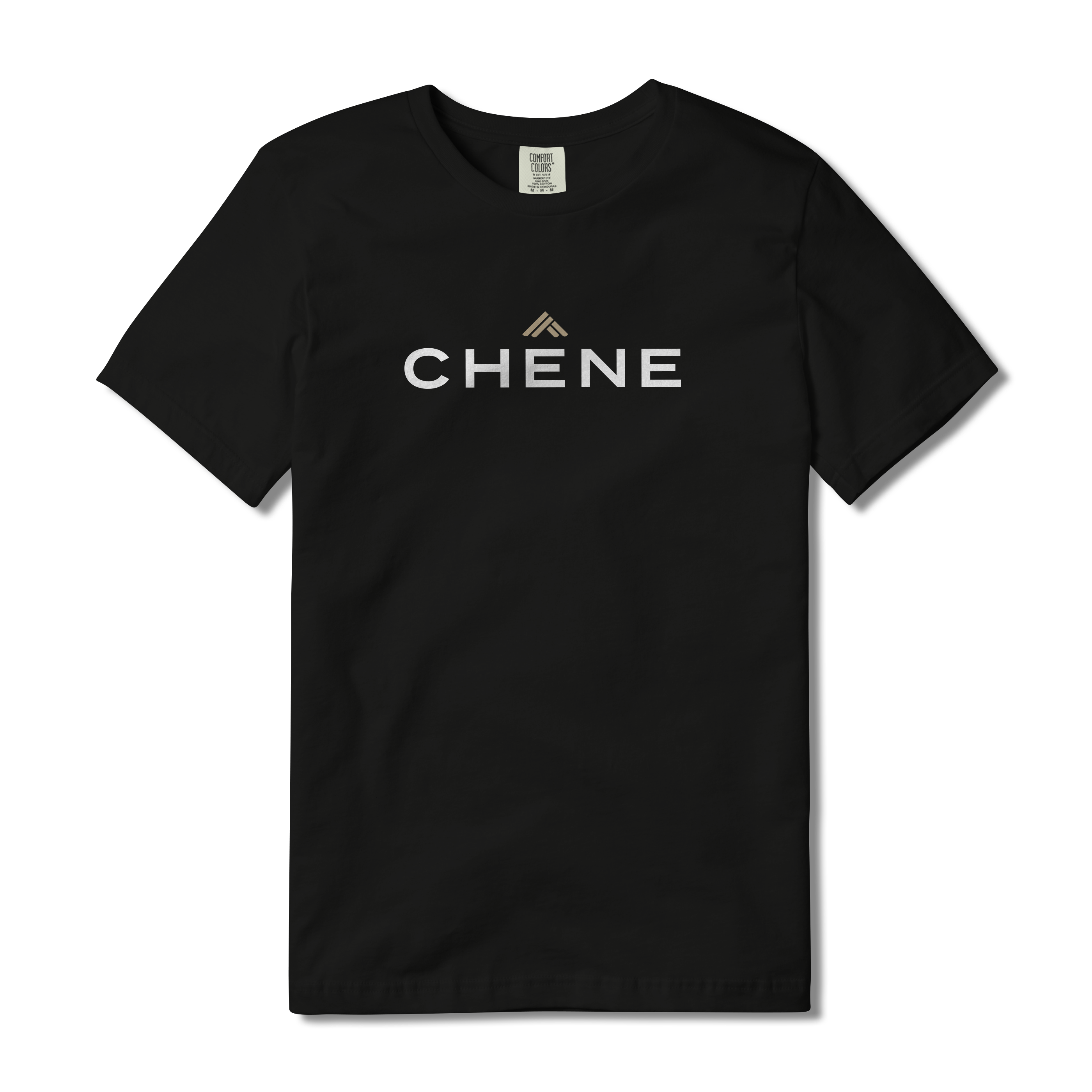 Logo Tee S/S in Black, front view #black