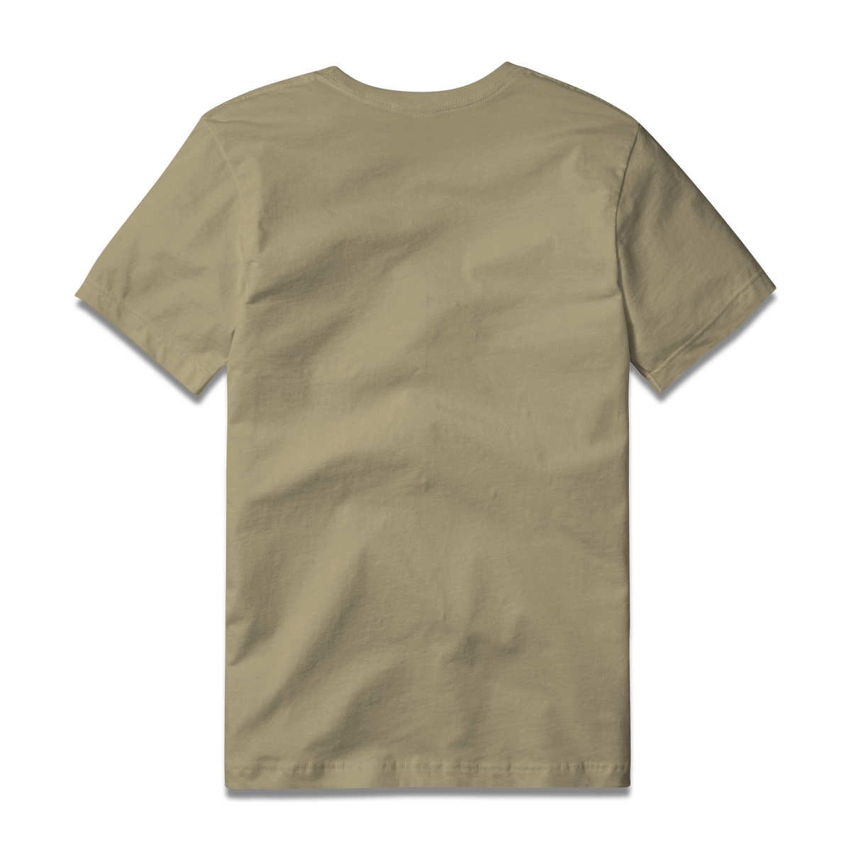Logo Tee S/S in Khaki, back view #khaki