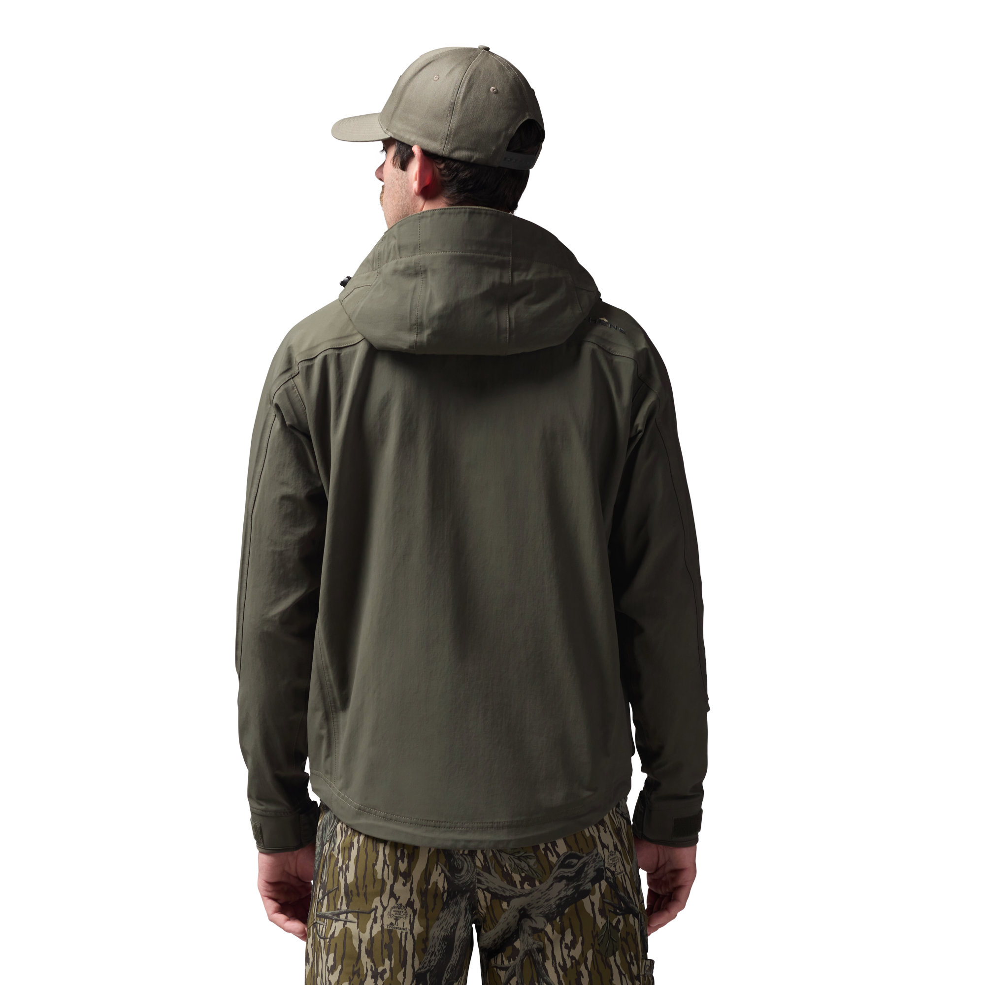 Hydro-Lok Shell Jacket in Cypress, on model #cypress