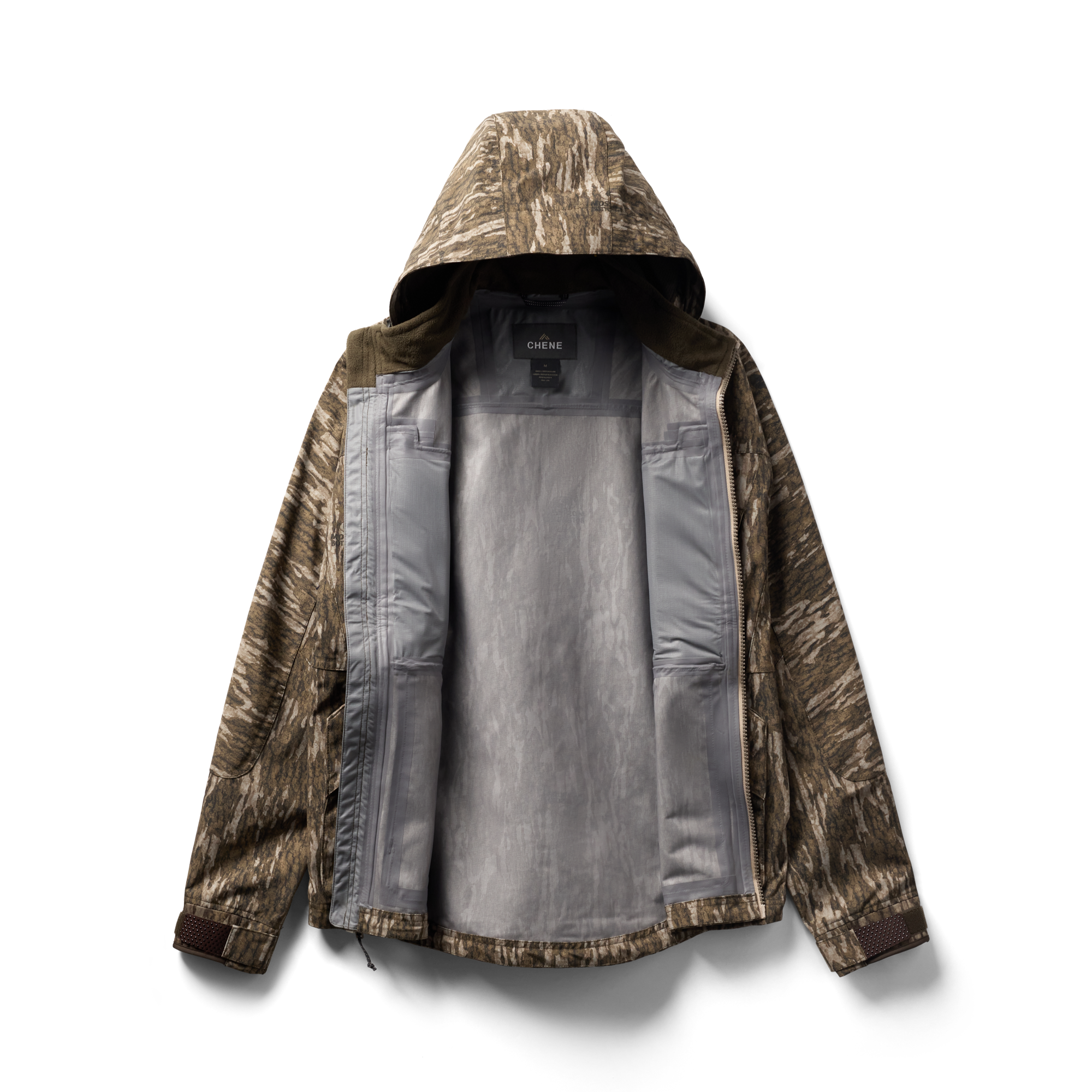 Hydro-Lok Shell Jacket in Mossy Oak Bottomland, flat lay #mossy_oak_bottomland